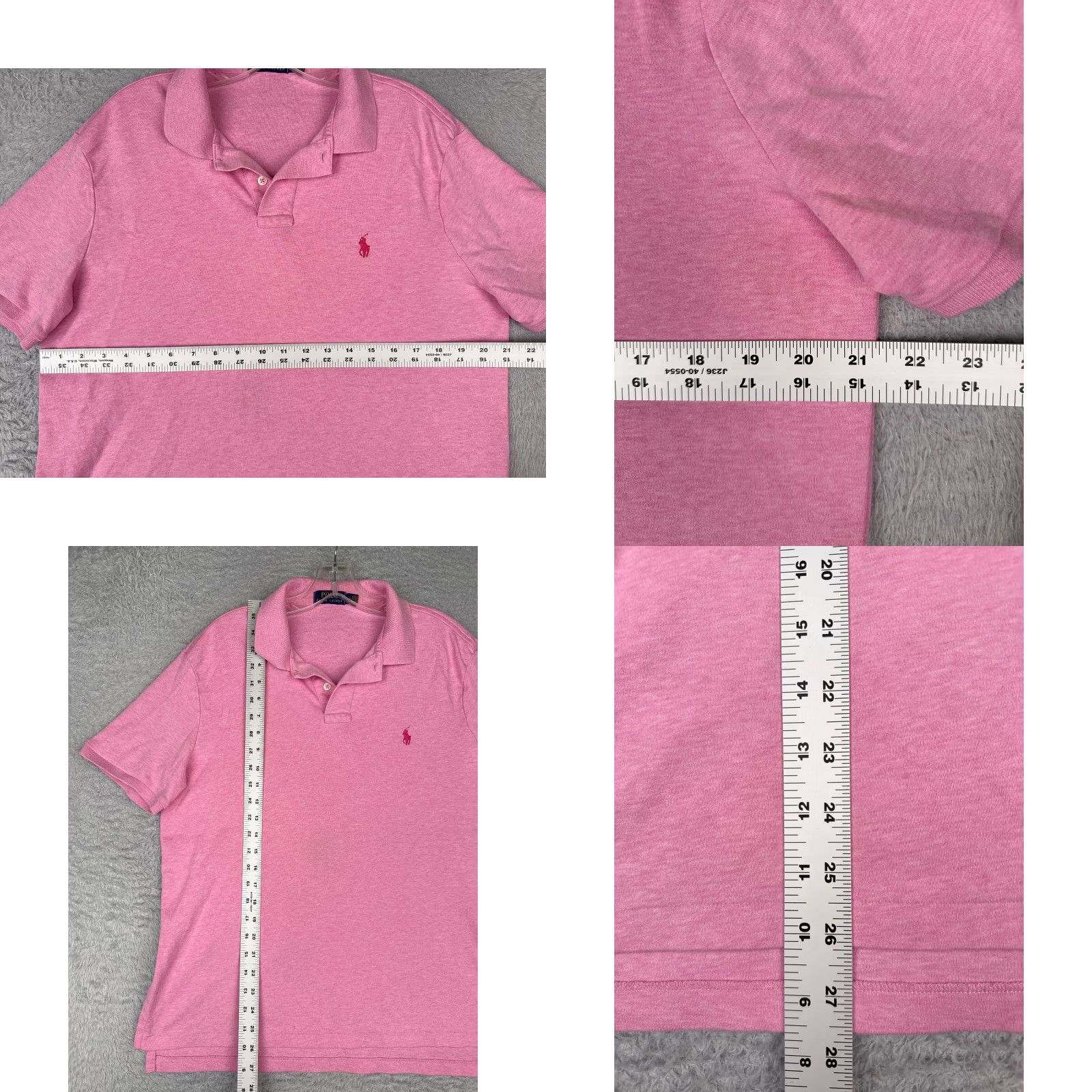 Ralph Lauren Ralph Lauren Polo Shirt Men Large Heather Pink 100% Cotton Short Sleeve Golf Size US L / EU 52-54 / 3 - 8 Thumbnail