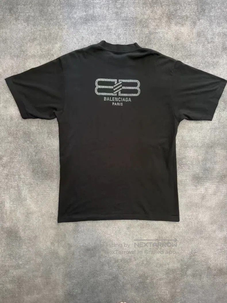 Balenciaga Balenciaga Double B Crystal Logo Tee. Size US S / EU 44-46 / 1 - 2 Thumbnail