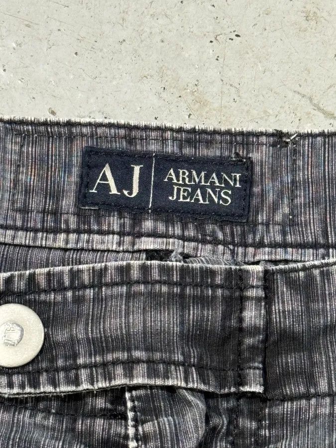 Armani 2010s Armani Grey Faded Oversized Cargo Pants Size US 34 / EU 50 - 9 Thumbnail
