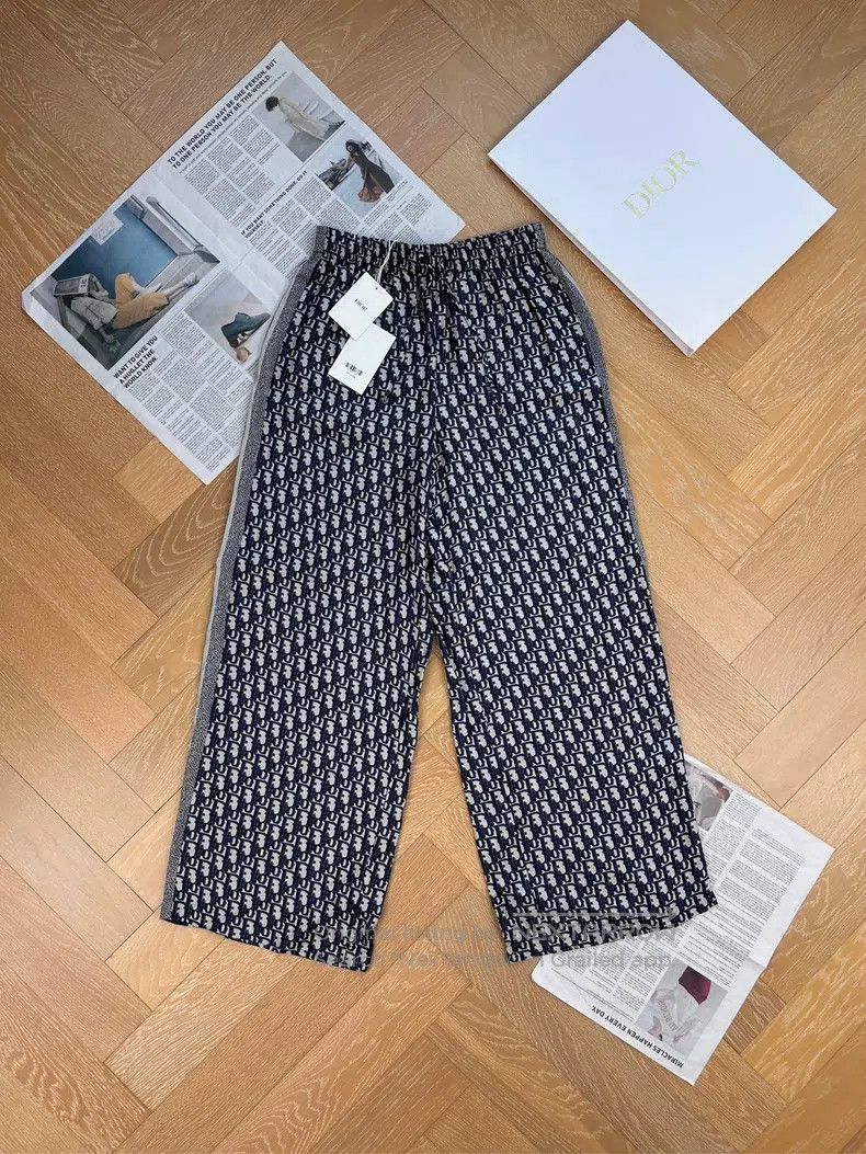 Dior Dior Printed mid-waist elastic straight casual pants Size 42" / US 20 - 1 Thumbnail
