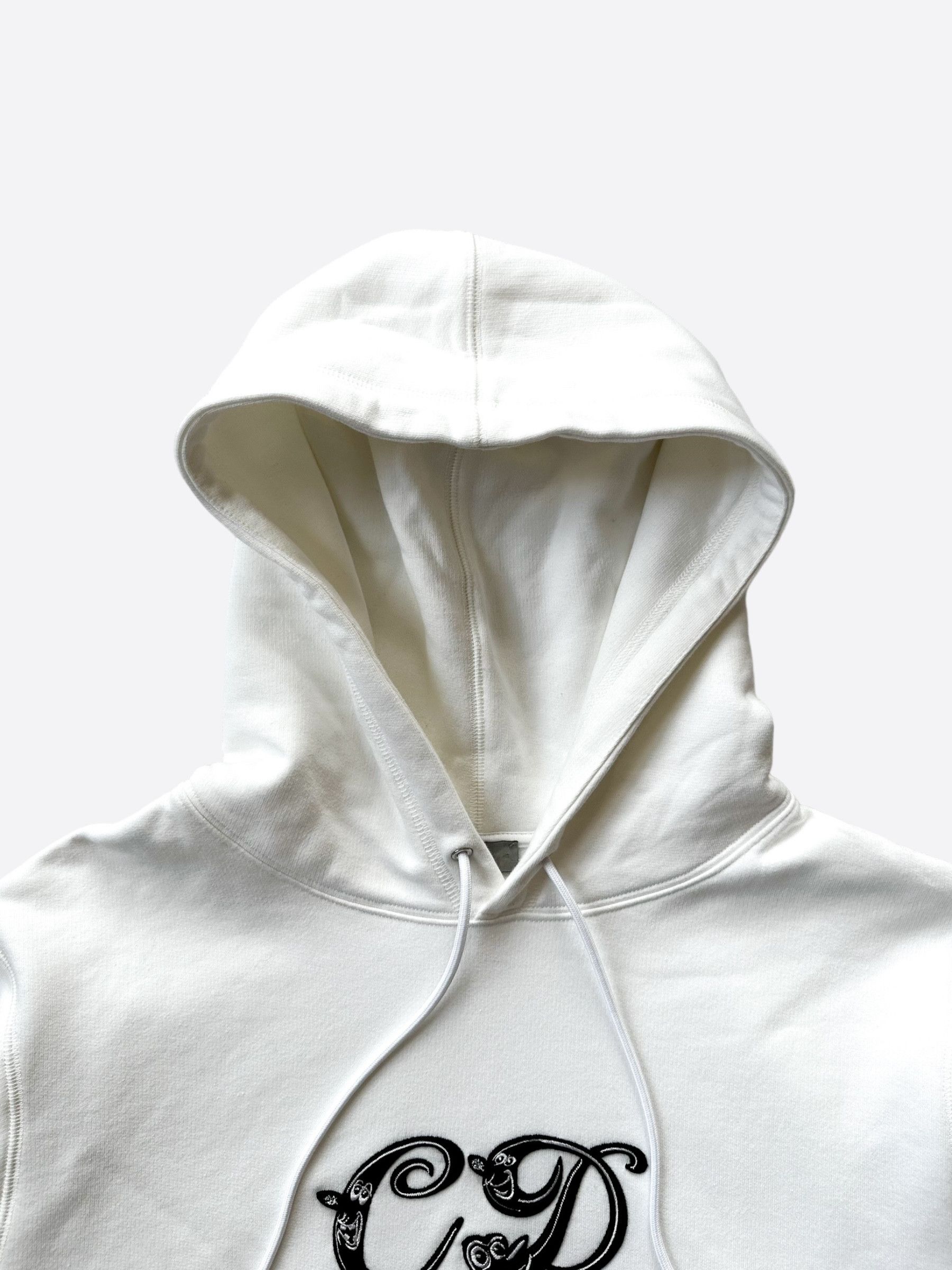 Dior Dior Kenny Scharf White & Black Embroidered Logo Hoodie Size US L / EU 52-54 / 3 - 3 Thumbnail
