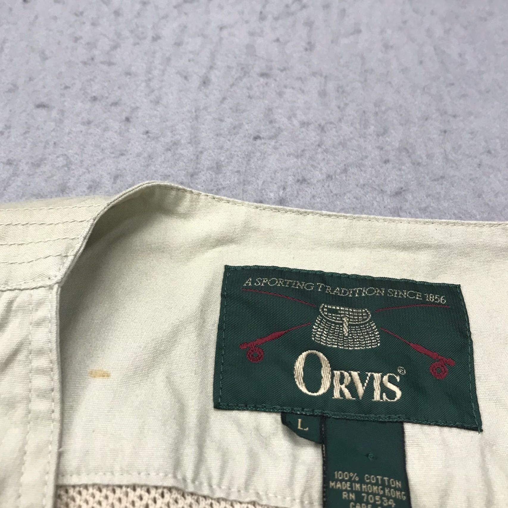 Orvis VINTAGE Orvis Vest Mens Large Safari Photographer Cargo Fisherman Utility Zip Vest Size US L / EU 52-54 / 3 - 5 Thumbnail