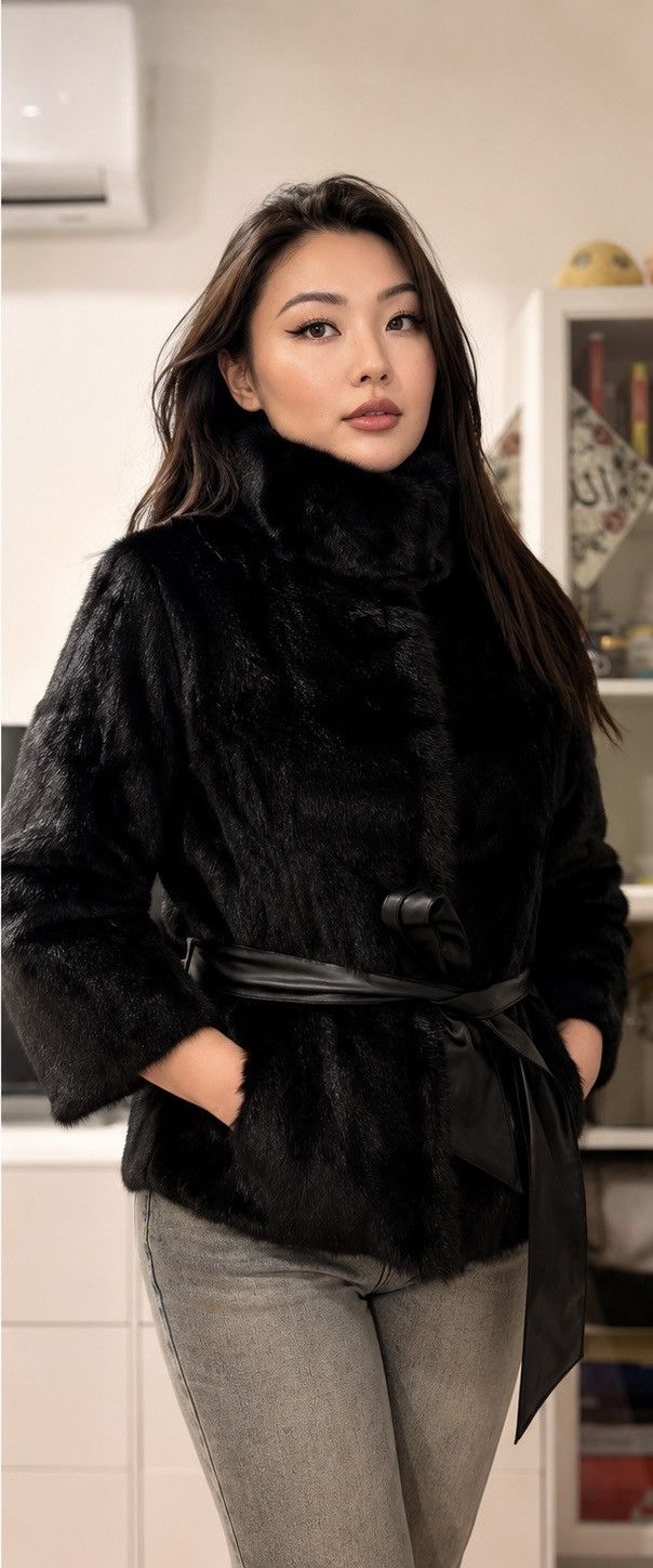 Other Luxury Mink Fur Short Jacket Women's Size 42 (XS-S-M) Black Size M / US 6-8 / IT 42-44 - 11 Thumbnail