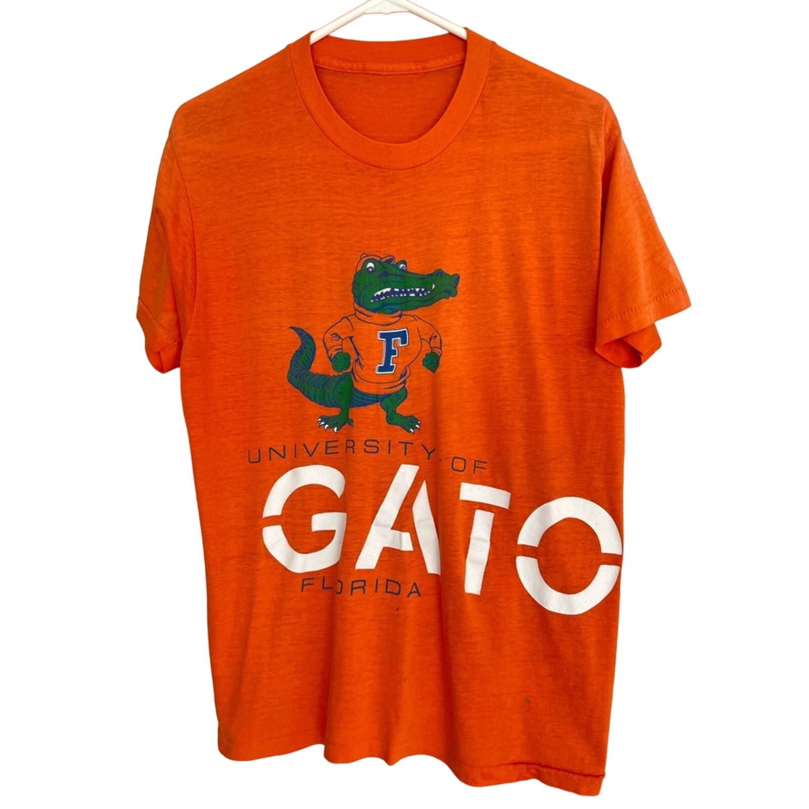 Jerzees Vintage '84 Florida Gators AOP SINGLE STITCH SOFT SHIRT RARE Size US L / EU 52-54 / 3 - 5 Thumbnail