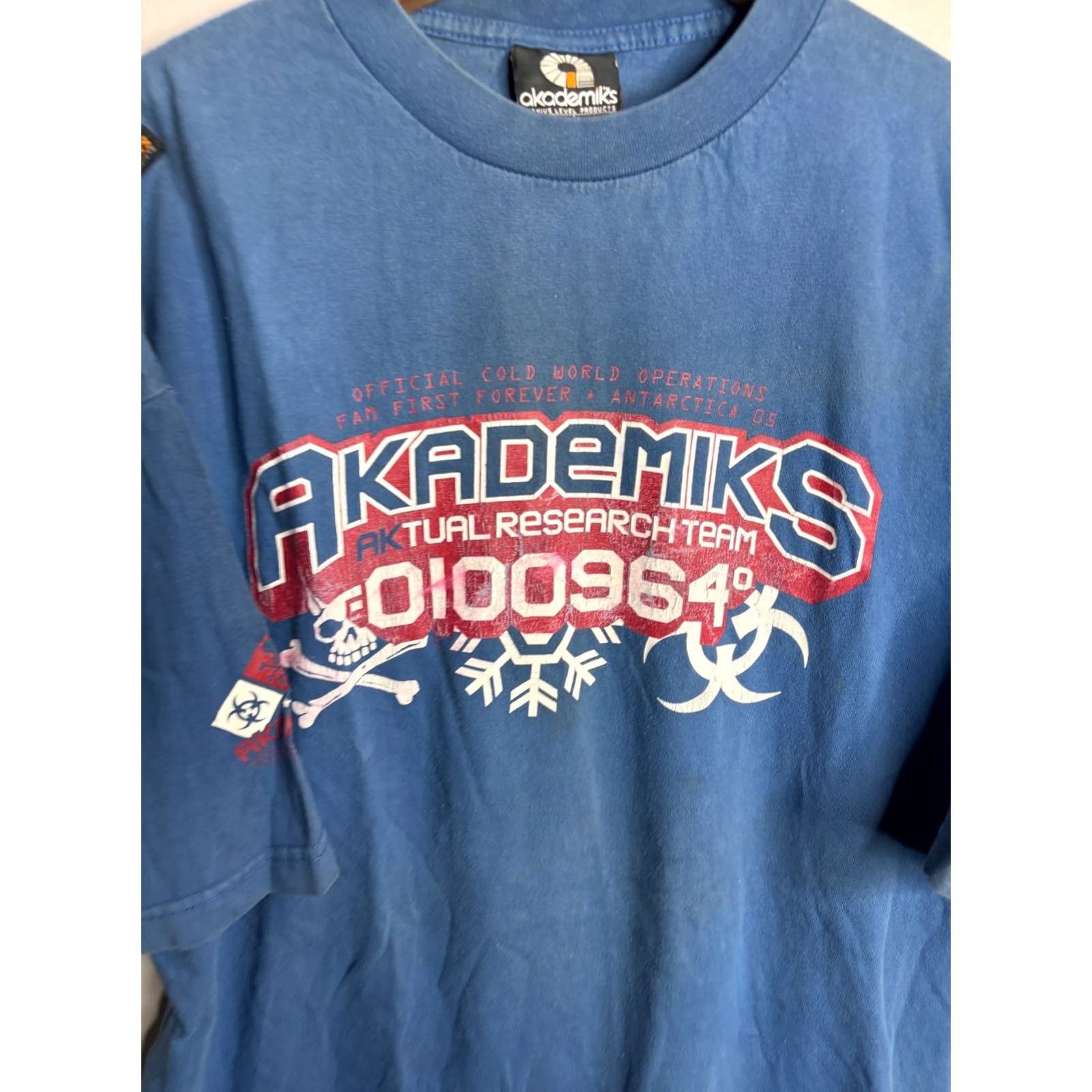 Akademiks VINTAGE Y2K Akademiks Crew Neck T-Shirt Mens Size 2XL Blue Size US XXL / EU 58 / 5 - 2 Thumbnail