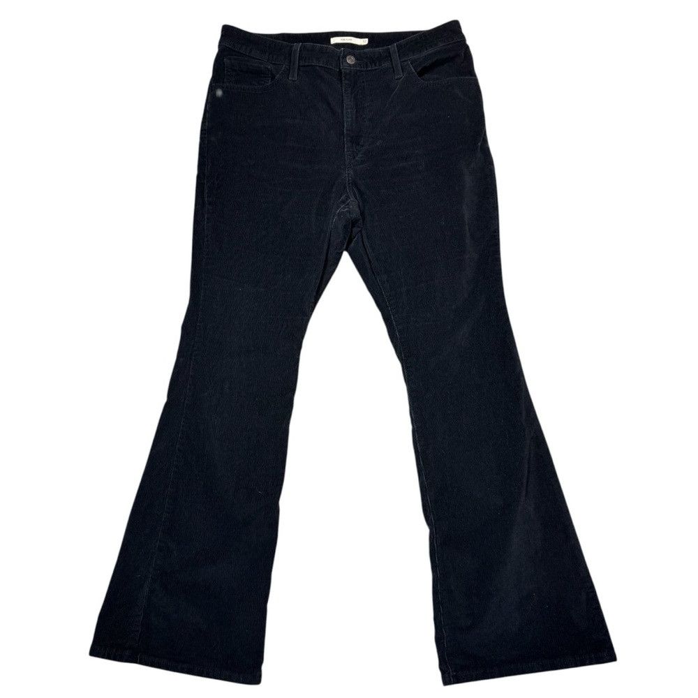 Levi's Levi's 726 High Rise Flare Corduroy Black Jeans Size 32 x 3 Size 32" / US 10 / IT 46 - 2 Thumbnail