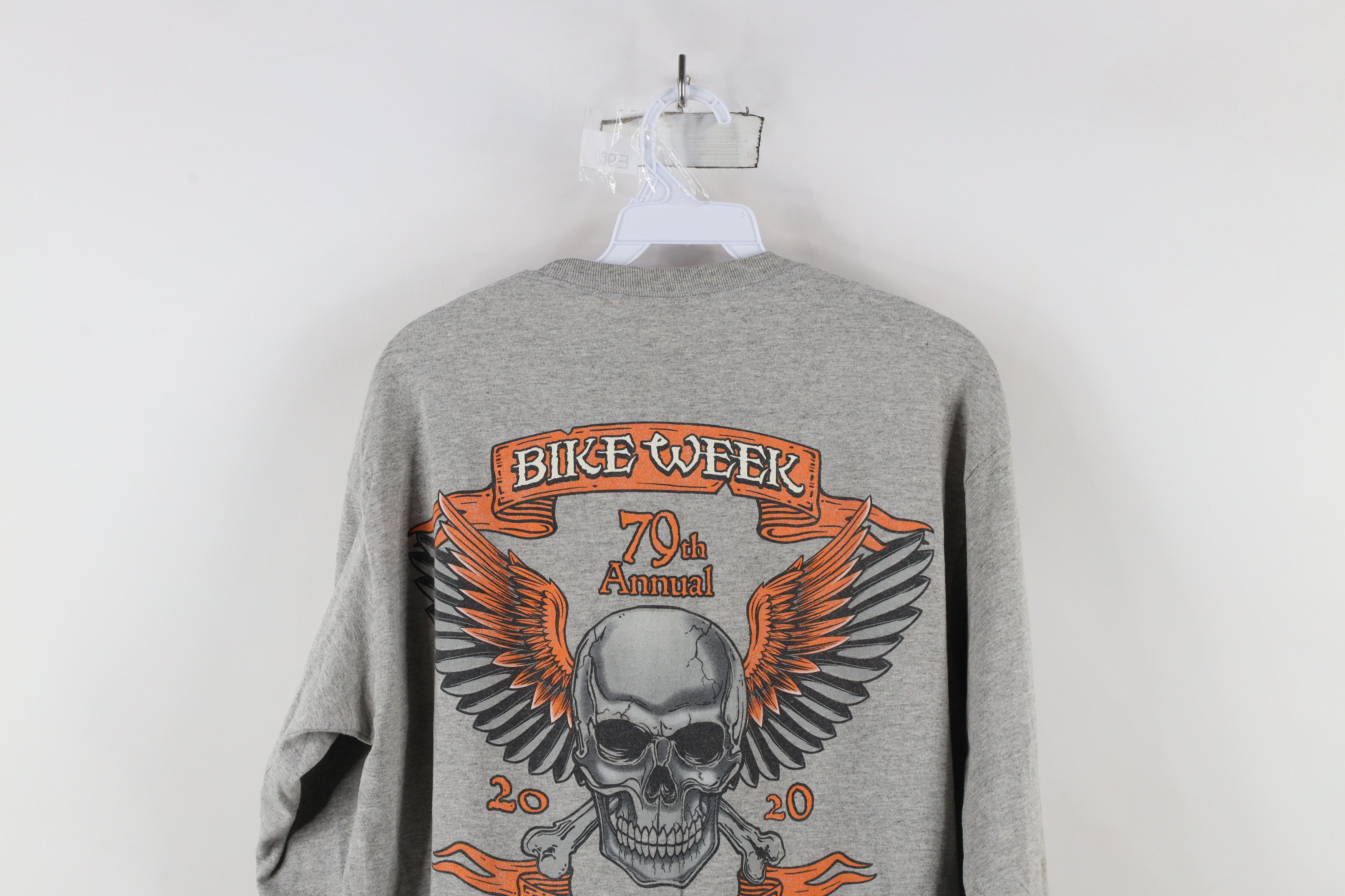 Vintage Y2K 2020 Bike Week Daytona Beach Skull Long Sleeve T-Shirt Size US L / EU 52-54 / 3 - 13 Thumbnail