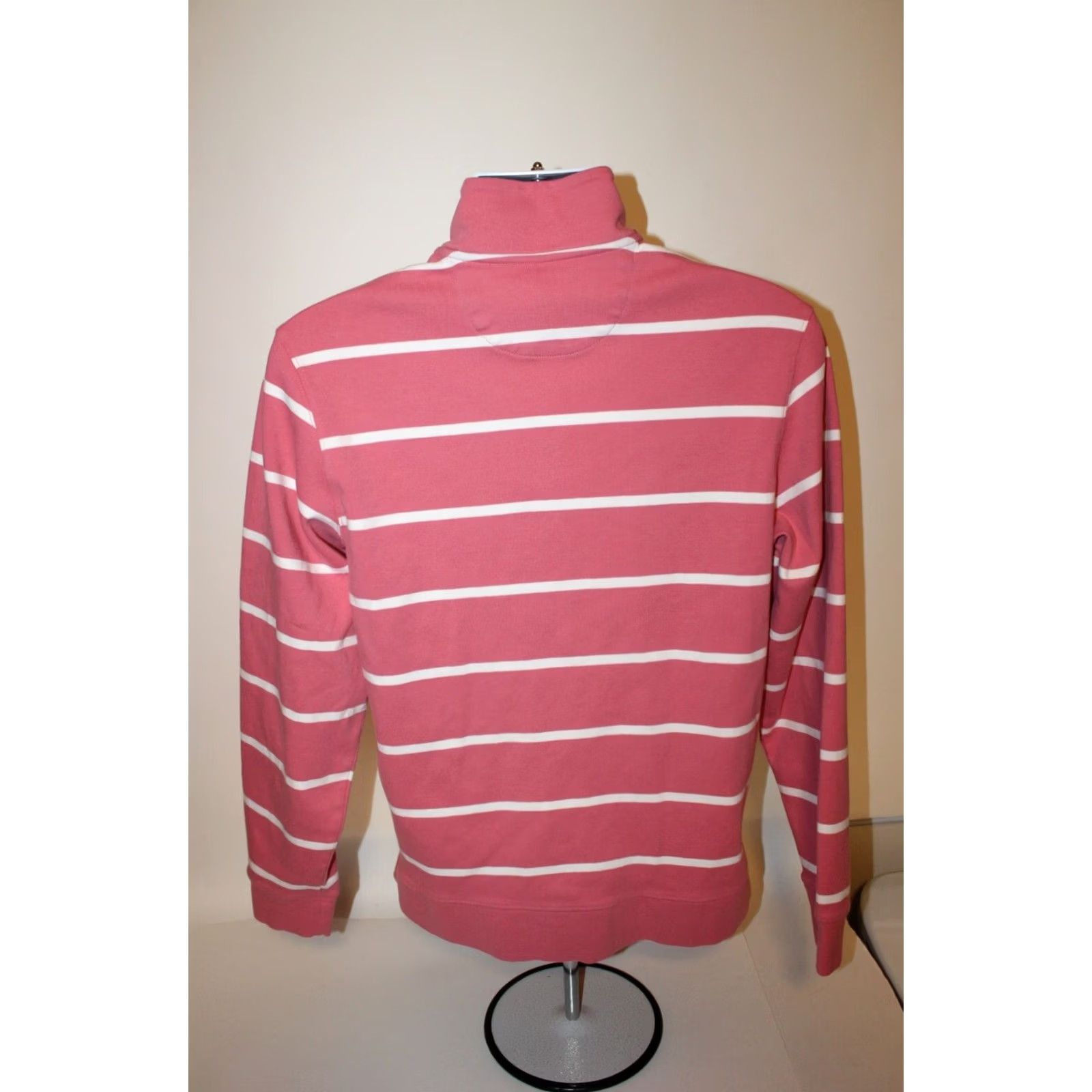 Vineyard Vines Vineyard Vines 1/4 Zip Pullover Sweater Pink Striped Cotton M Men Size US M / EU 48-50 / 2 - 7 Thumbnail