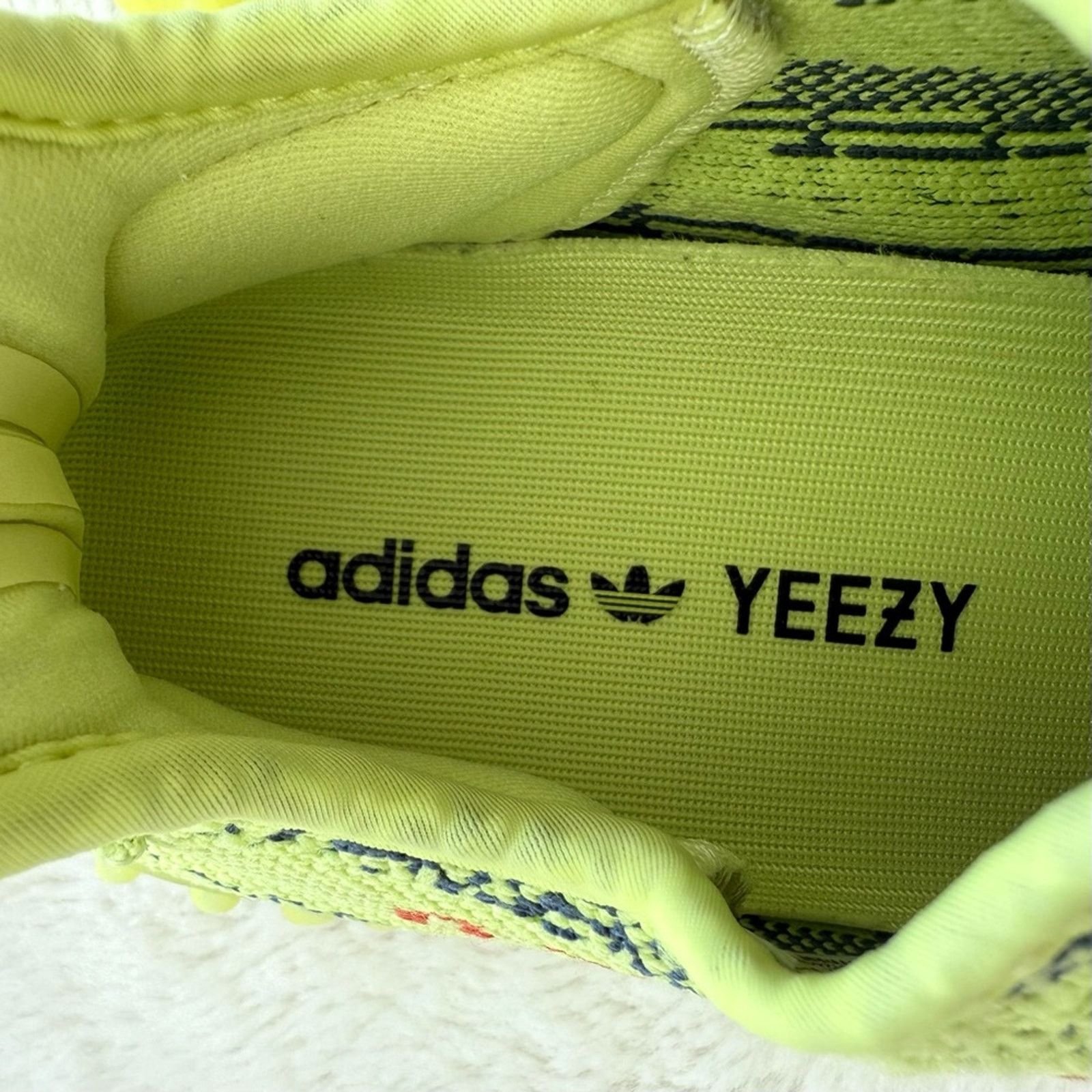 Adidas Adidas Yeezy 350 V neon black unisex size 8 US M Authentic Size US 8 / EU 41 - 3 Thumbnail