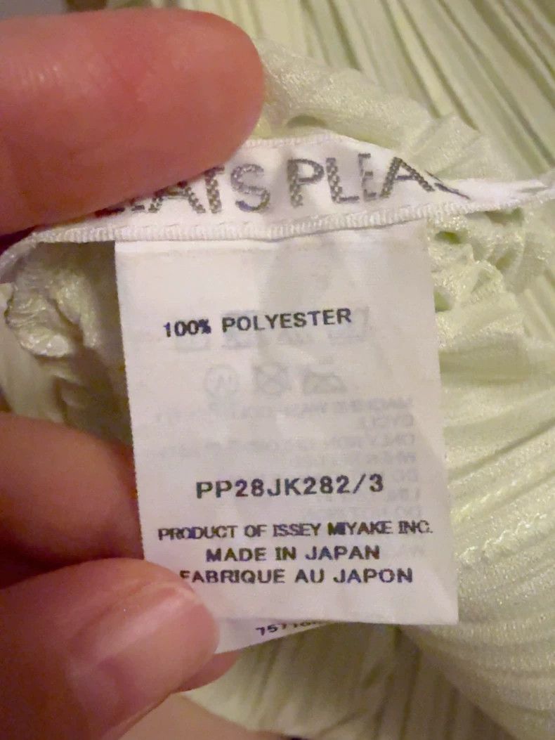Issey Miyake Issey Miyake size:3 Light green pleated short-sleeved shir Size XS / US 0-2 / IT 36-38 - 2 Thumbnail