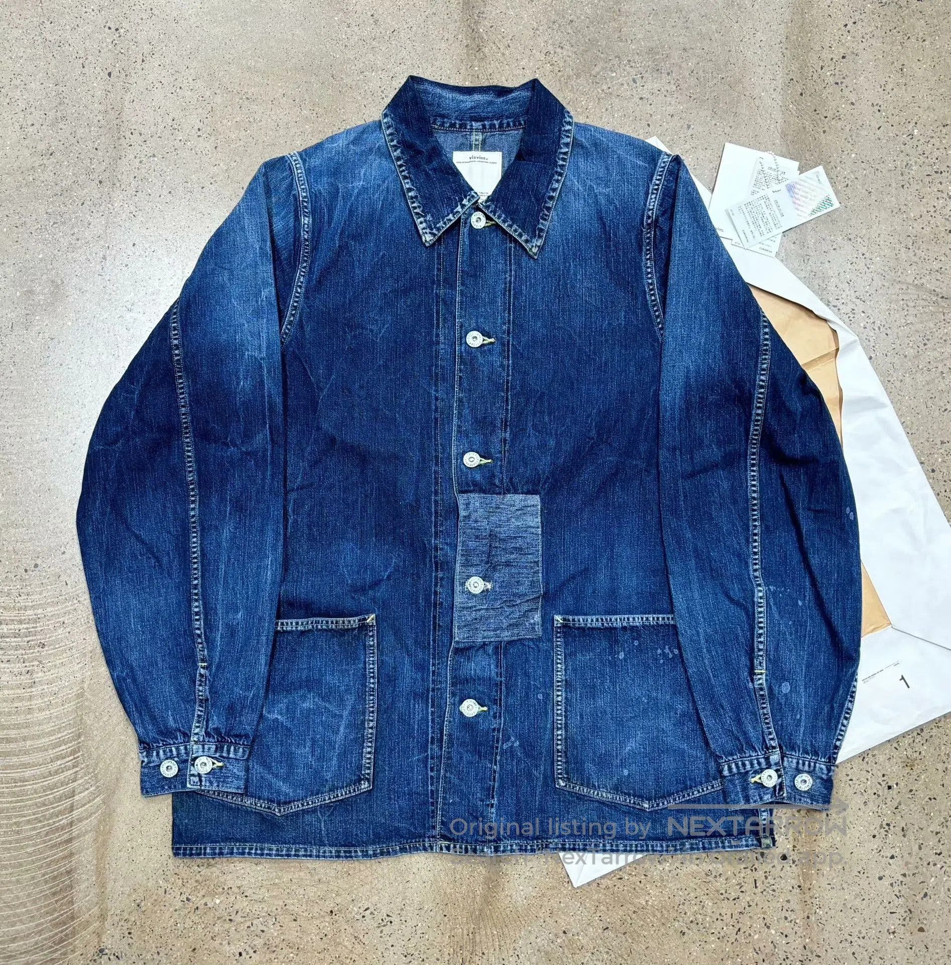 Visvim Visvim Section Gang Coverall Dry Denim Jacket. Size US S / EU 44-46 / 1 - 1 Thumbnail