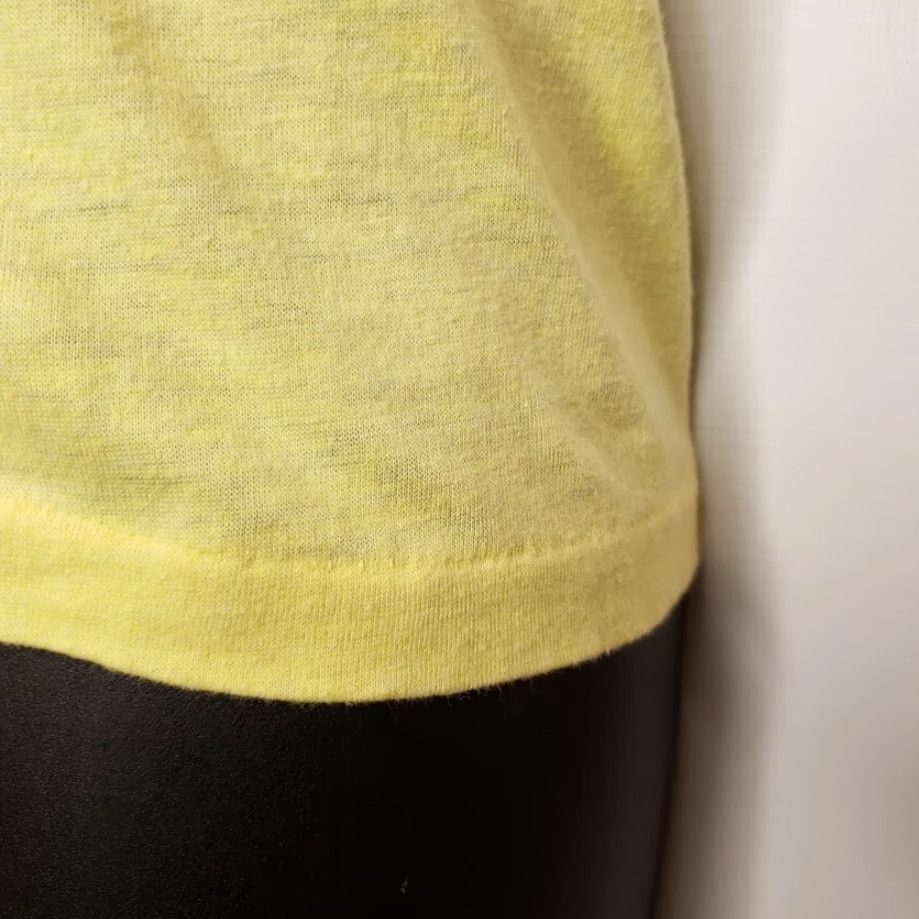 Vintage VINTAGE Rockin Robics Fitness Night T Shirt Mens Large 80s Made In USA Yellow Cotton Blend Graphic Tee Size US L / EU 52-54 / 3 - 4 Thumbnail