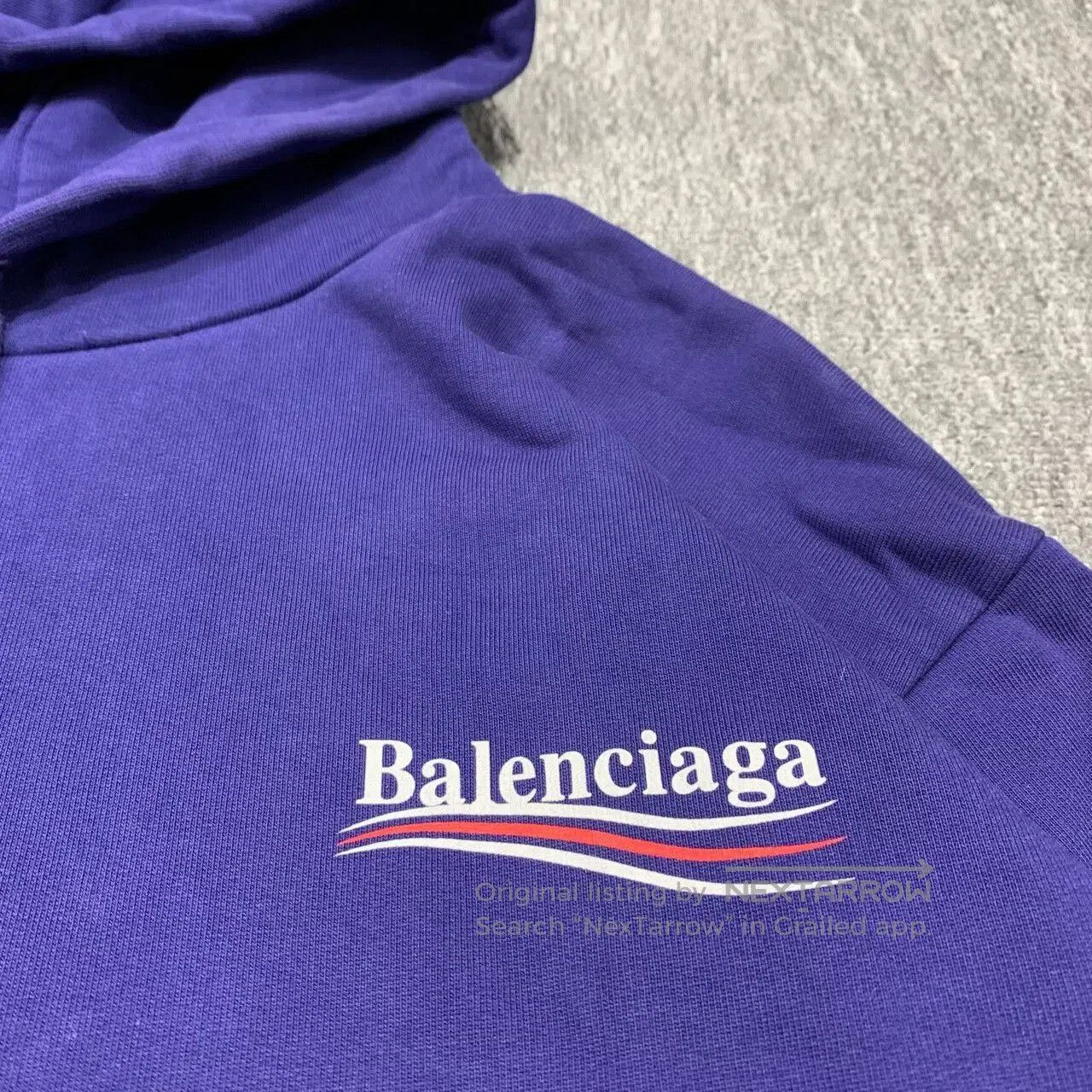 Balenciaga Balenciaga Blue Hoodie Sweatshirt M Size. Size US M / EU 48-50 / 2 - 6 Thumbnail