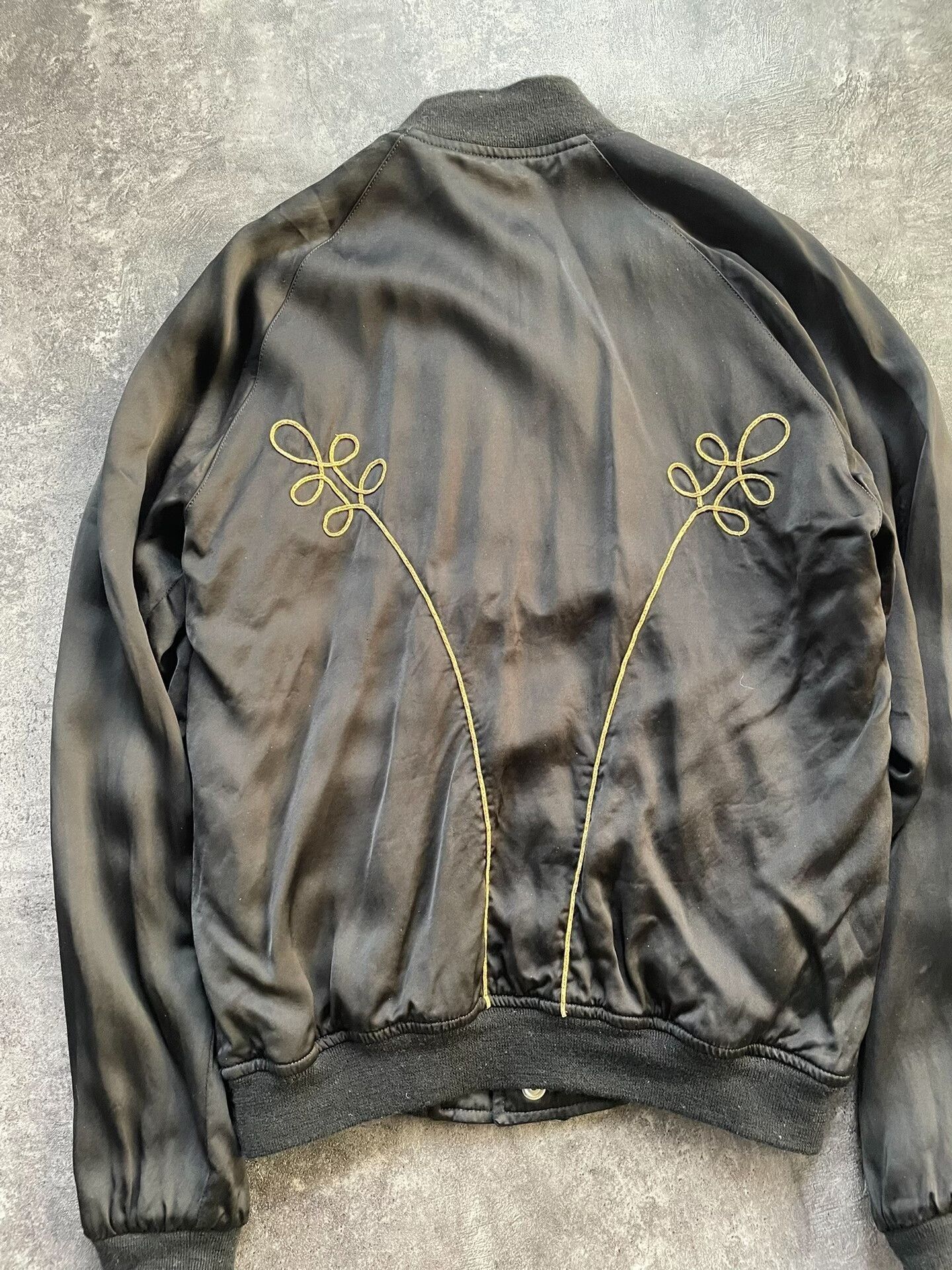 Saint Laurent Paris Saint Laurent Silk Embroidered Jacket. Size L / US 10 / IT 46 - 4 Thumbnail