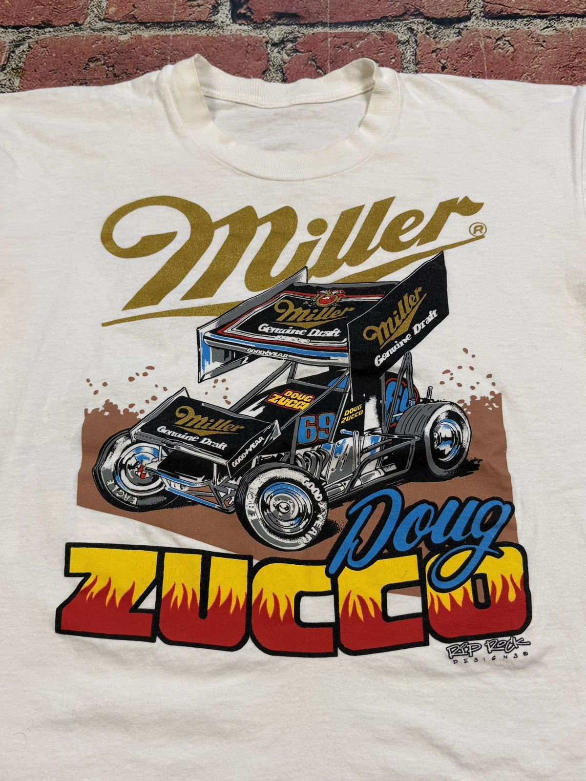 Other Vintage Sprint Car Racing Miller MGD Beer Doug Zucco T-Shirt Size US L / EU 52-54 / 3 - 5 Thumbnail