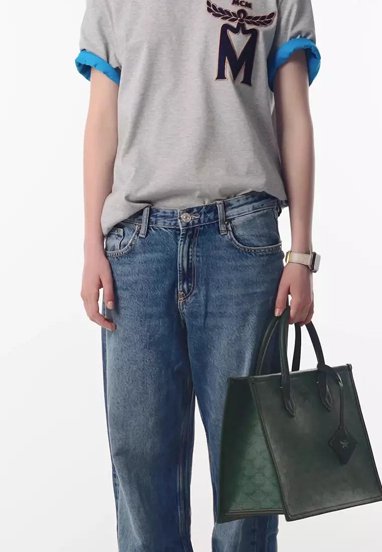 MCM o1mt1gz0225 Size: OS / Medium Tote Bag in Green Size ONE SIZE - 7 Thumbnail