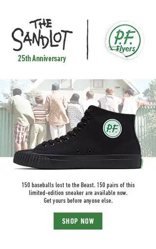 P.F. Flyers Size 5.5 - PF Flyers Center Hi The Sandlot 25th Anniversary Size US 5.5 / EU 38 - 8 Thumbnail