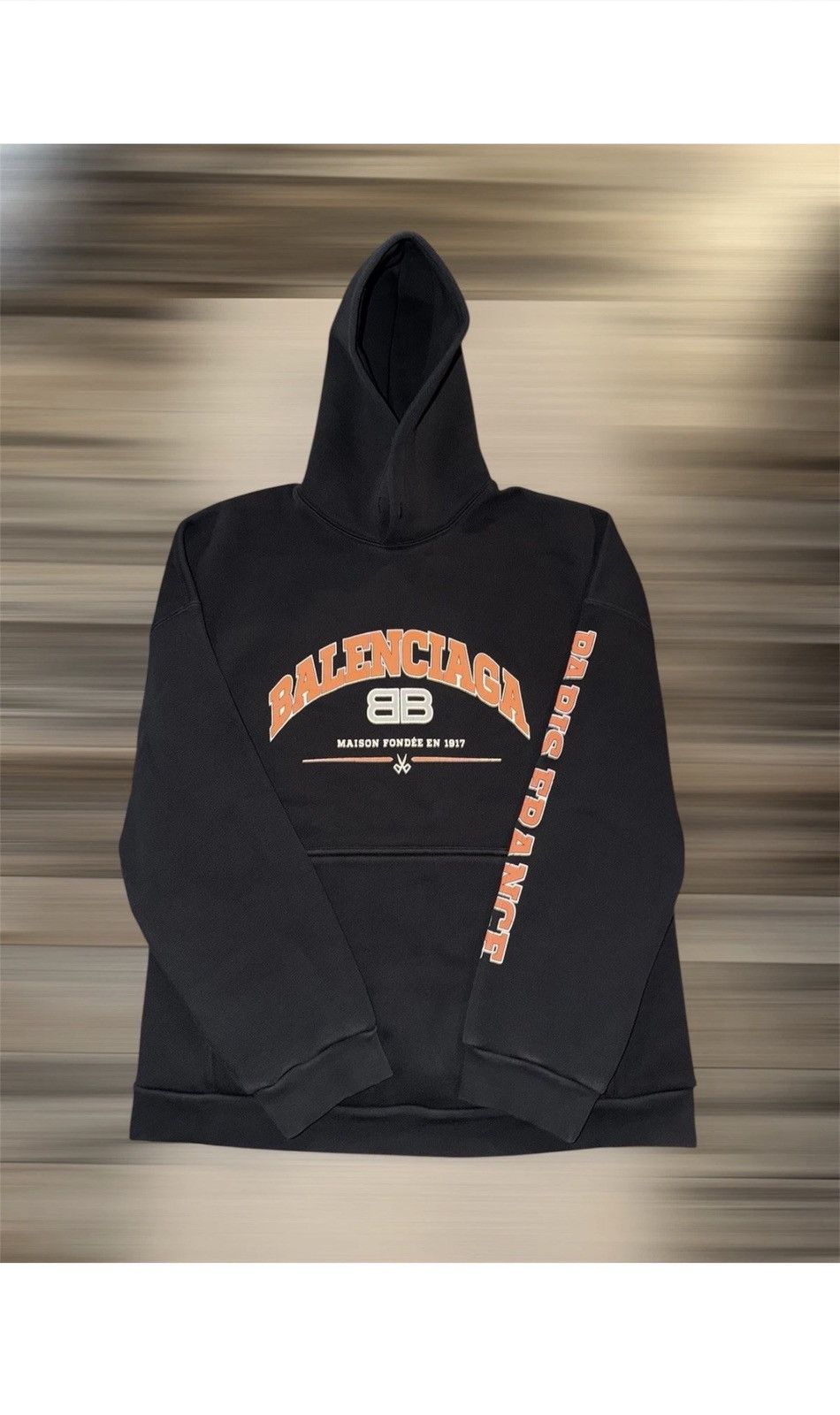 Balenciaga Maison Balenciaga Black Wide Fit Hoodie Size US M / EU 48-50 / 2 - 16 Thumbnail
