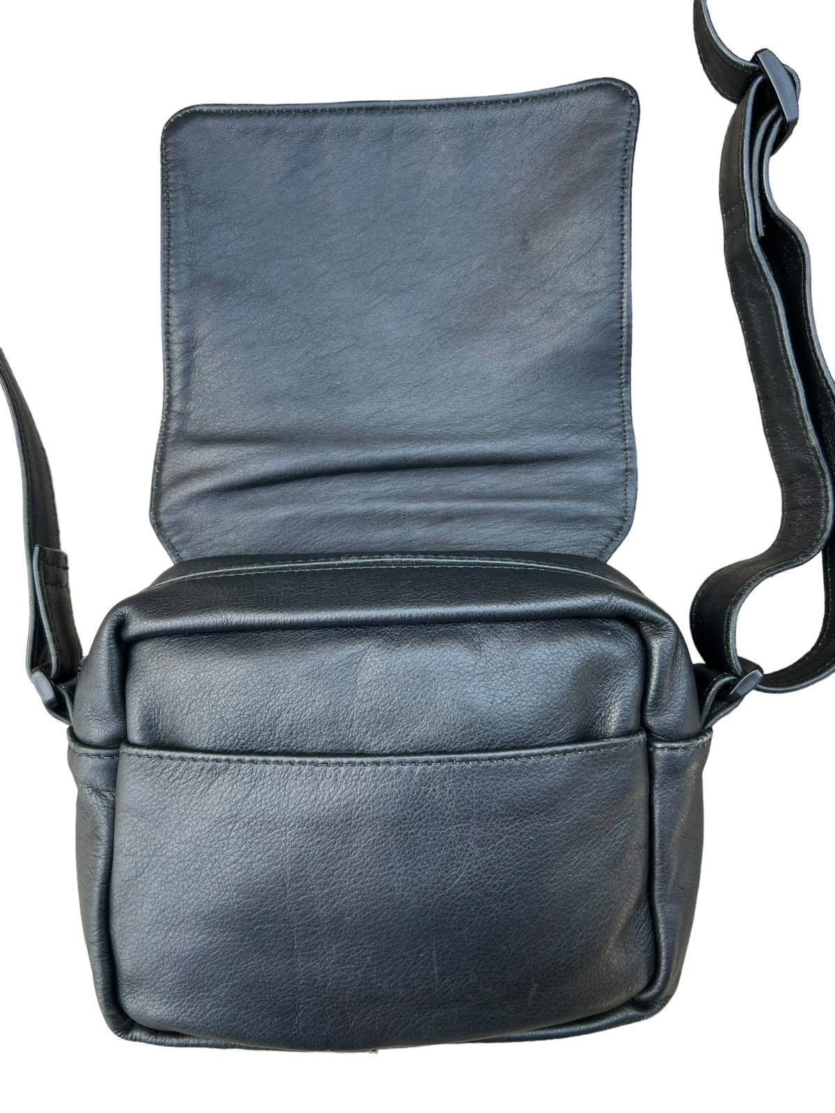 Leather Vintage AmeriBag Usa Patina Black Leather Bag Size ONE SIZE - 5 Thumbnail