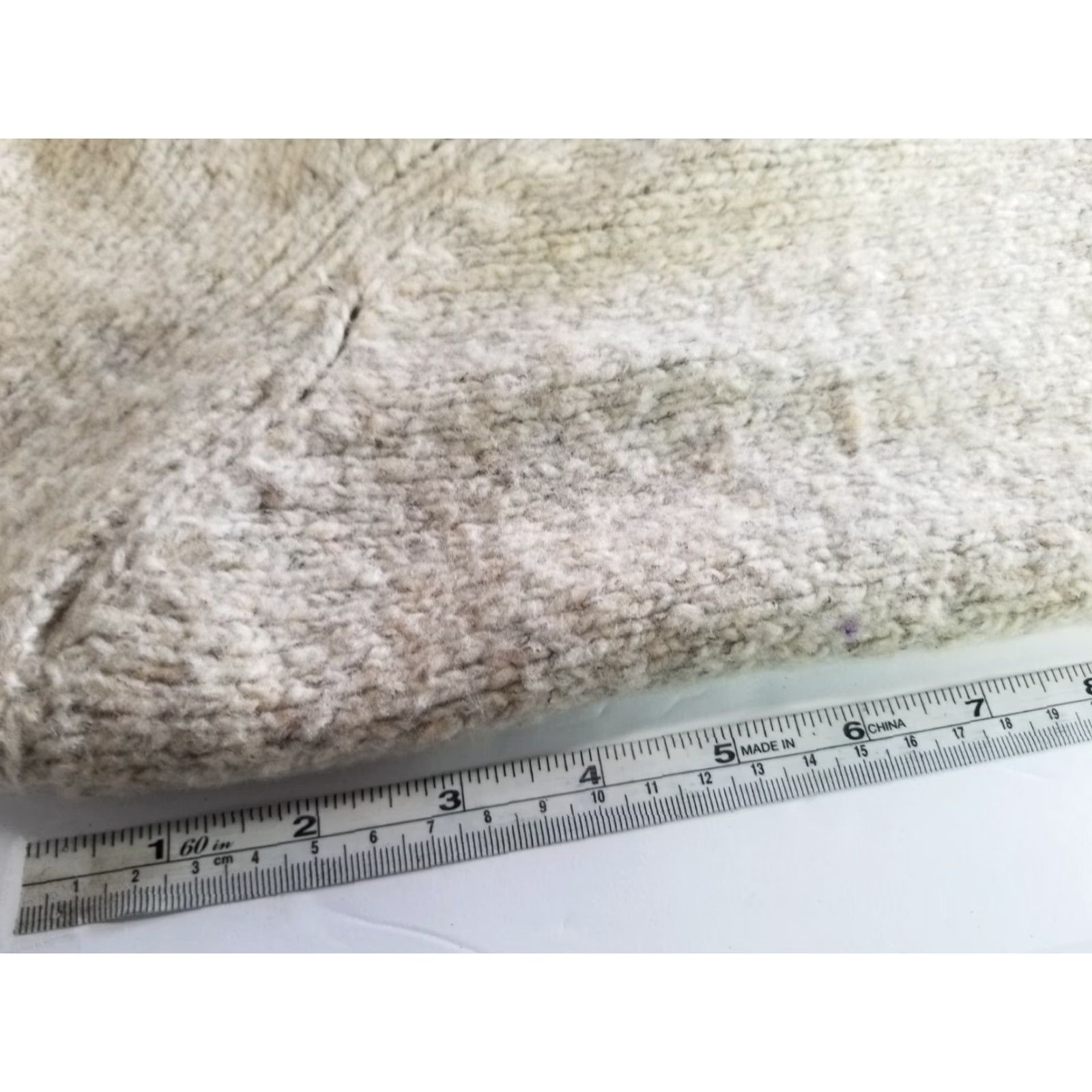 Vintage Talora Womens Sweater Pullover Turtleneck 1X Beige Merino Wool Raglan Long Sleeve Knit 100% Beig Size XL / US 12-14 / IT 48-50 - 7 Thumbnail