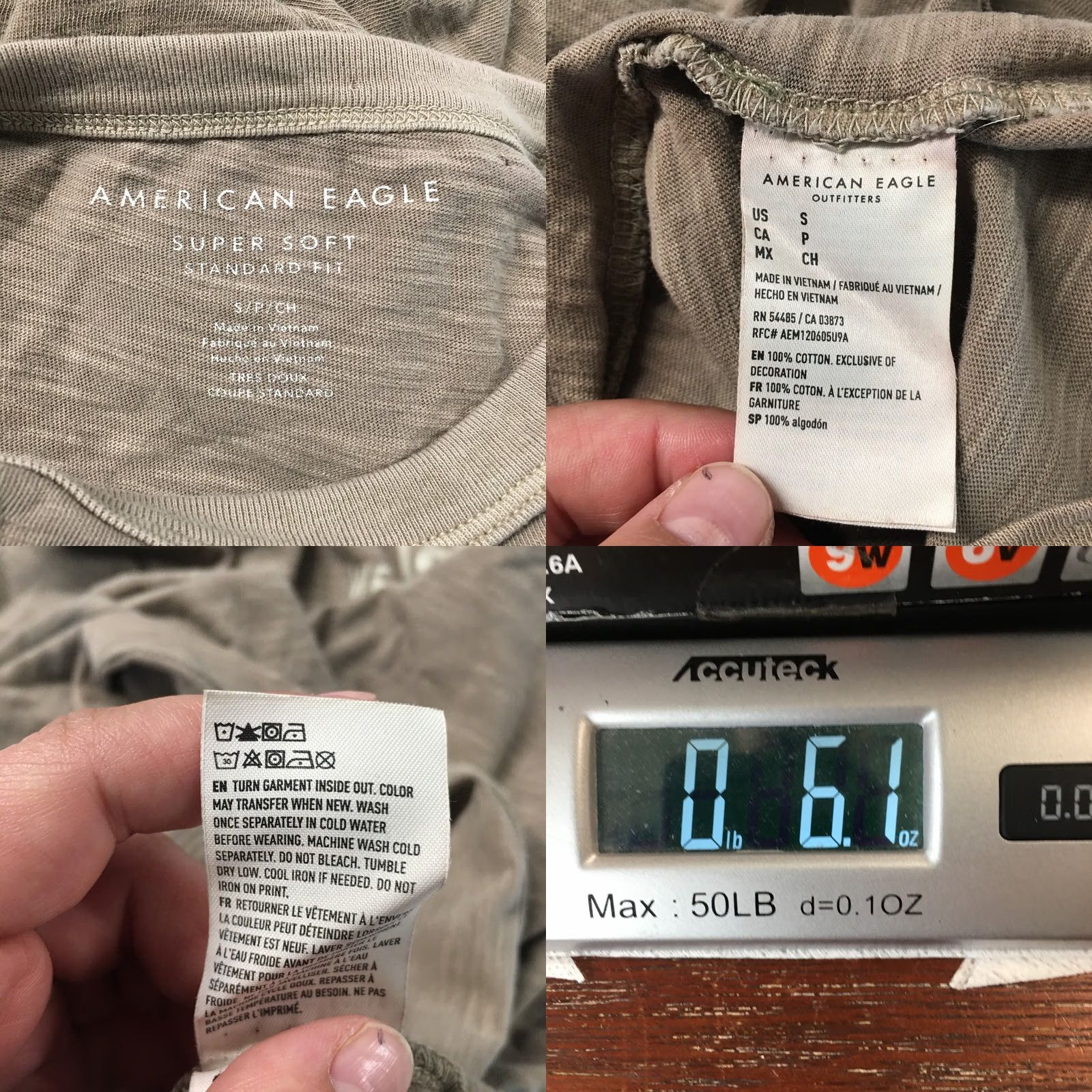 American Eagle Outfitters American Eagle Outfitters T-Shirt Mens S Green Short Sleeve Pocket Tee Cotton Size US S / EU 44-46 / 1 - 10 Thumbnail