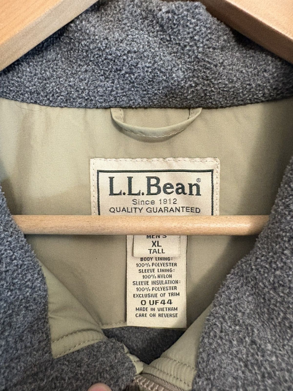 L.L. Bean LL Bean Jacket Mens Fleece Lined Full Zip Vintage Coat Size US XL / EU 56 / 4 - 5 Thumbnail