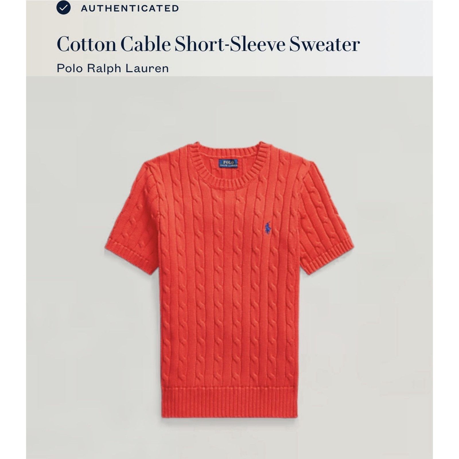 Polo Ralph Lauren NWT Polo Ralph Lauren Woman Cotton Short Sleeve Sweater Red Size M / US 6-8 / IT 42-44 - 5 Thumbnail