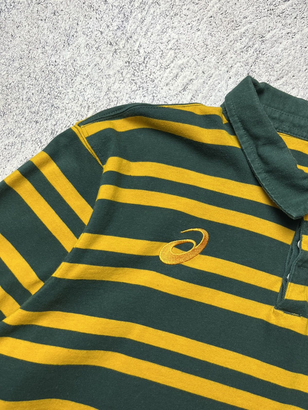 Asics South Africa Rugby Asics Jersey Cotton Long Sleeve Shirt Size US XXL / EU 58 / 5 - 6 Thumbnail