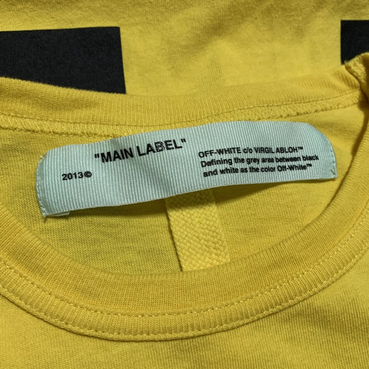 Off-White Off White XS Hand Arrows Yellow Long Sleeve Top Virgil Abloh Size US XS / EU 42 / 0 - 7 Thumbnail