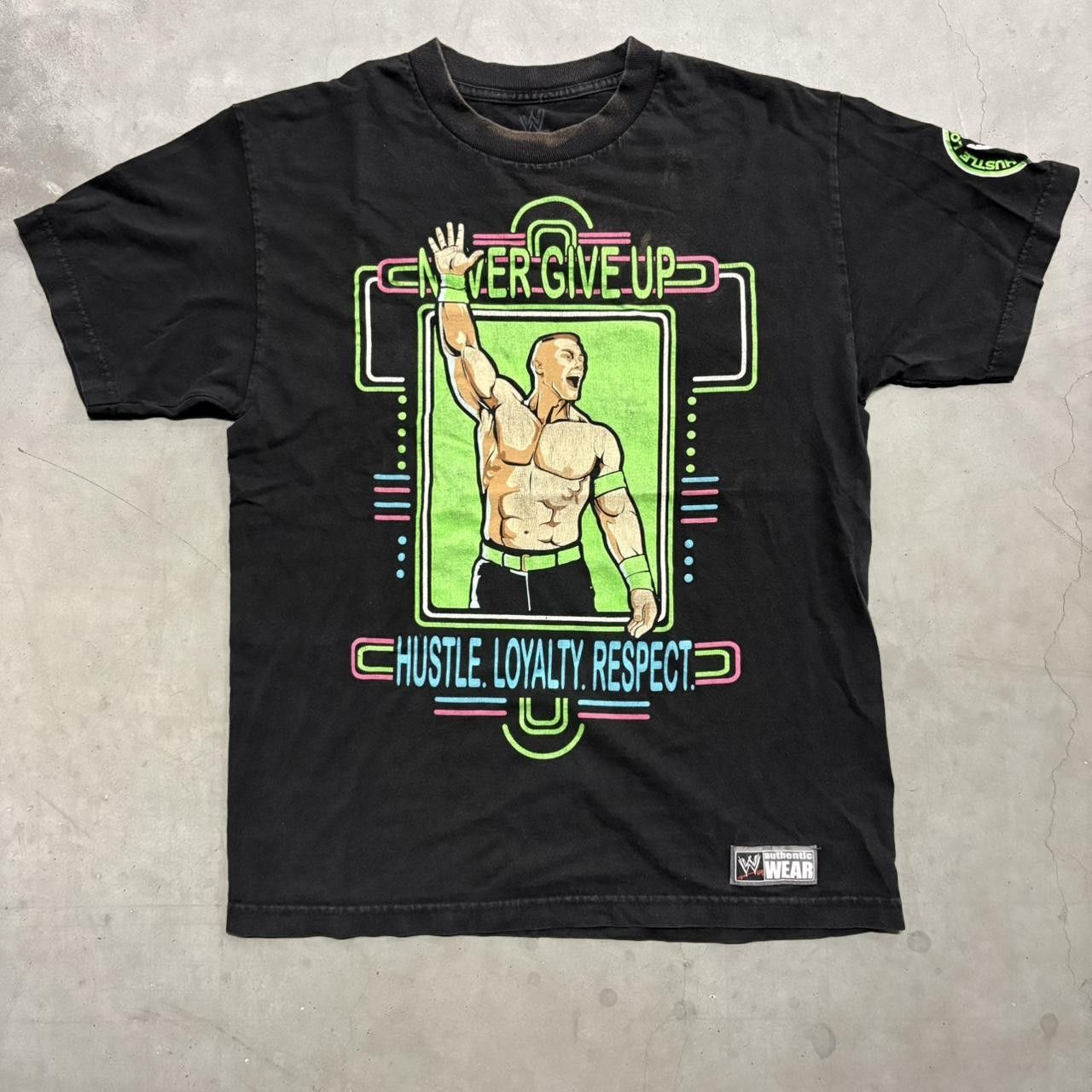Japanese Brand × Vintage Crazy Vintage Y2K/2000s WWE John Cena Hustle Loyalty Respect You Cant See Me Essential WWE Tee! Size US M / EU 48-50 / 2 - 1 Thumbnail