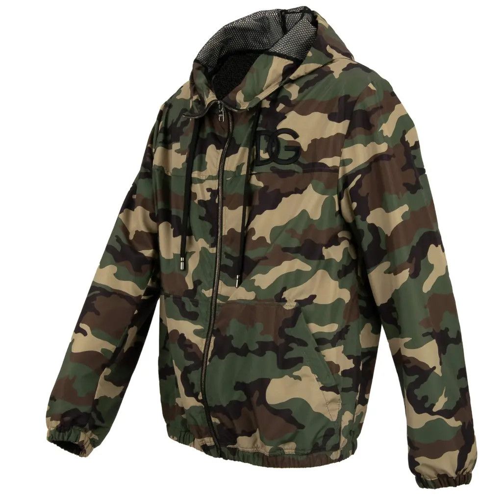 Dolce & Gabbana o1y0125 Logo Hooded Jacket in Military Green Size US S / EU 44-46 / 1 - 2 Thumbnail