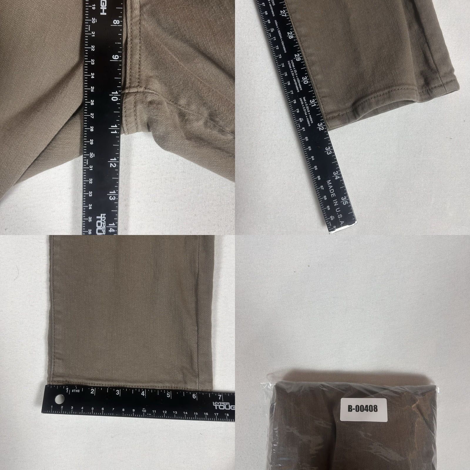 Bonobos Bonobos Slim Chino Pants Mens 29x32 Brown Stretch Flat Front Casual City Preppy Dress Work Size US 34 / EU 50 - 9 Thumbnail