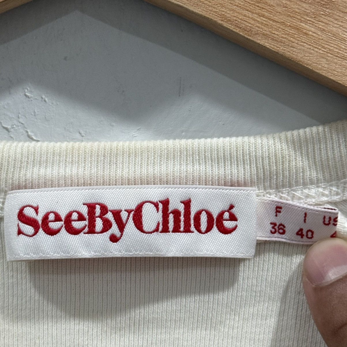 See by Chloe See By Chloe Cotton Blouse Size XS / US 0-2 / IT 36-38 - 3 Thumbnail