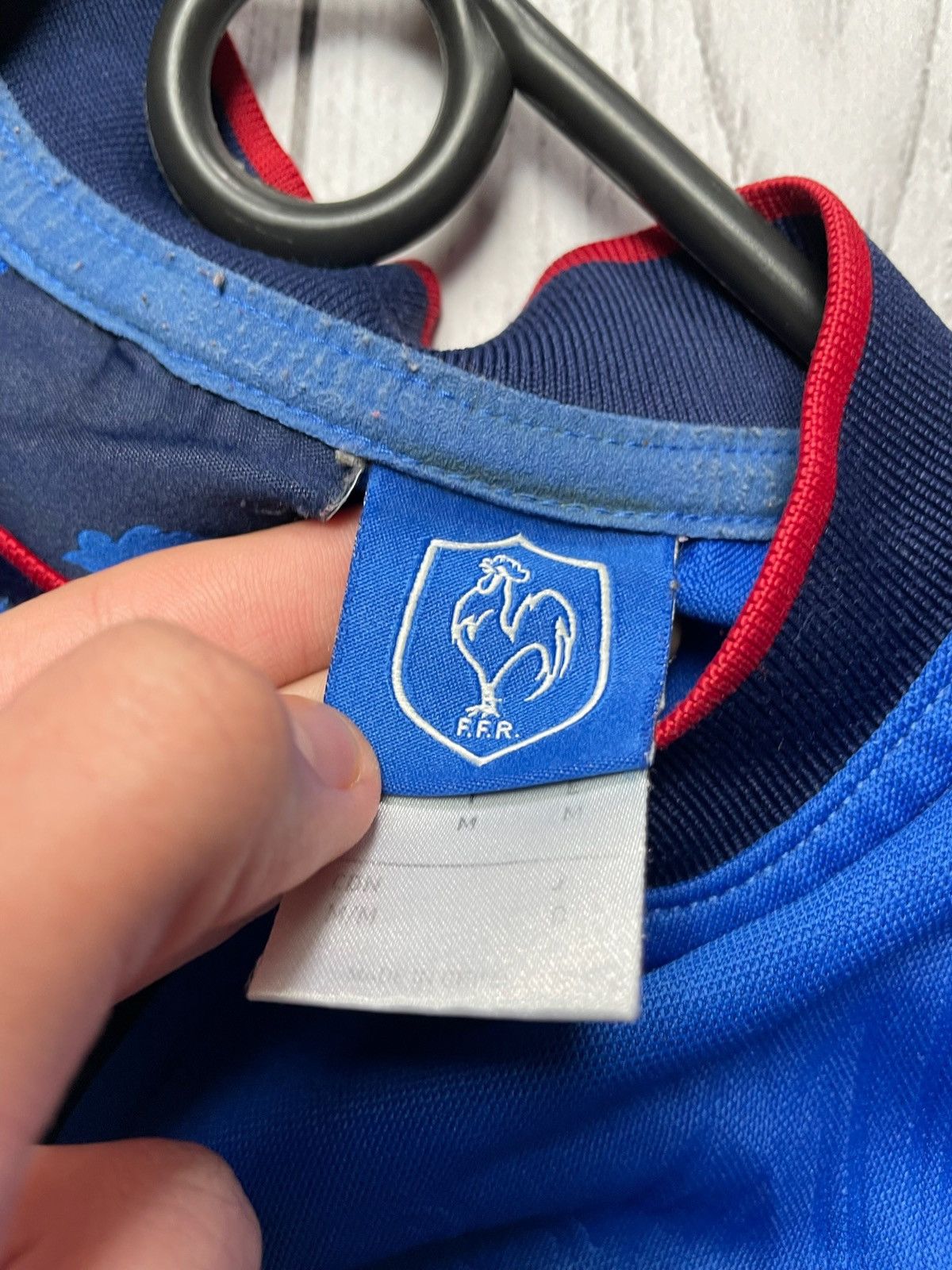 Adidas × Vintage Vintage France rugby jersey adidas size M blue logo Size US M / EU 48-50 / 2 - 4 Thumbnail