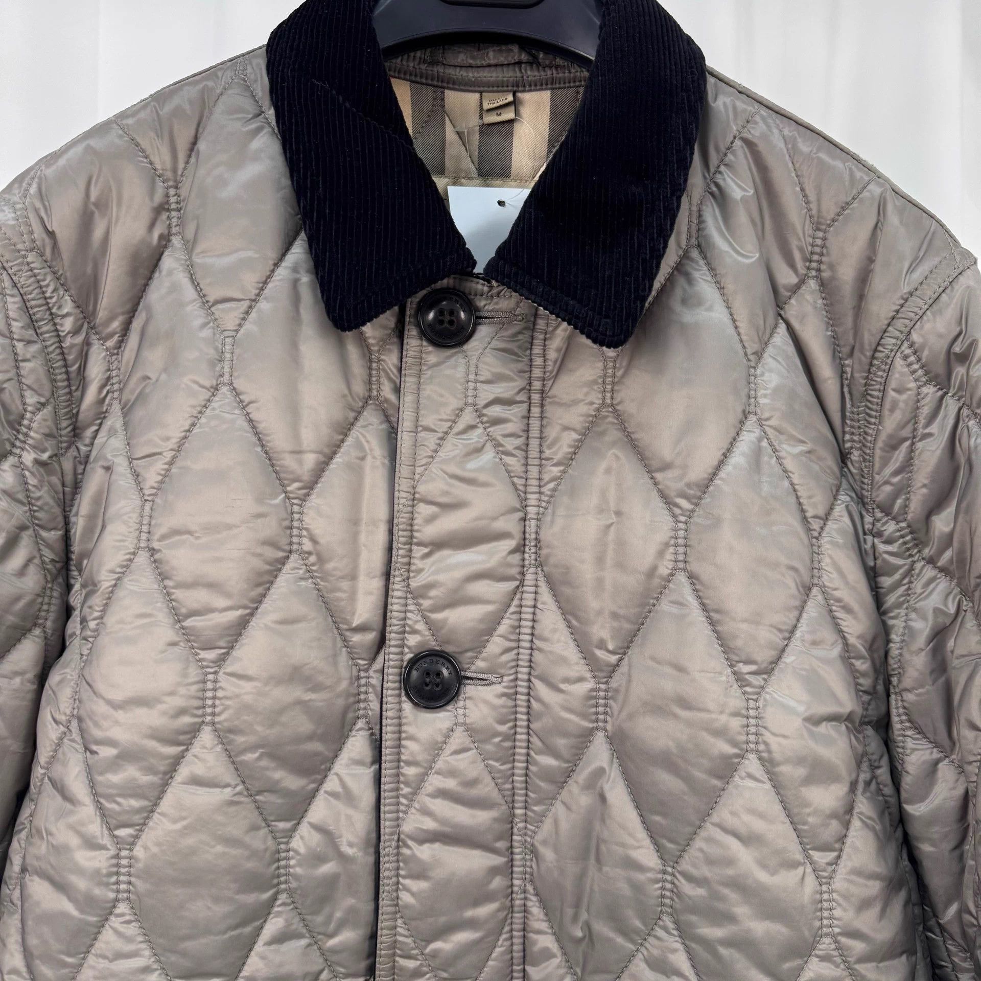 Burberry Burberry Cord Collar Quilted Check M Jacket 98 New Size US M / EU 48-50 / 2 - 3 Thumbnail