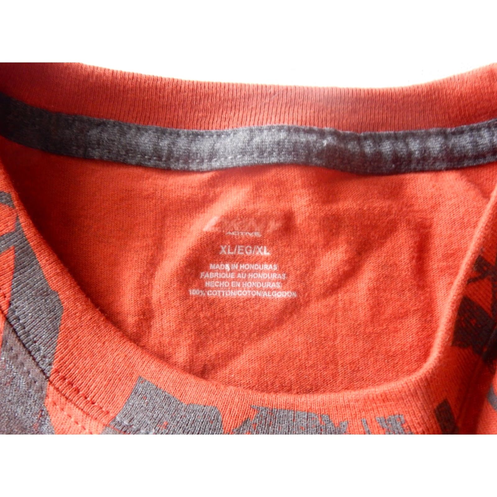 DKNY VINTAGE DKNY Men's T-Shirt XL Short Sleeve Cotton Orange 90s Casual Mens Size US XL / EU 56 / 4 - 4 Thumbnail