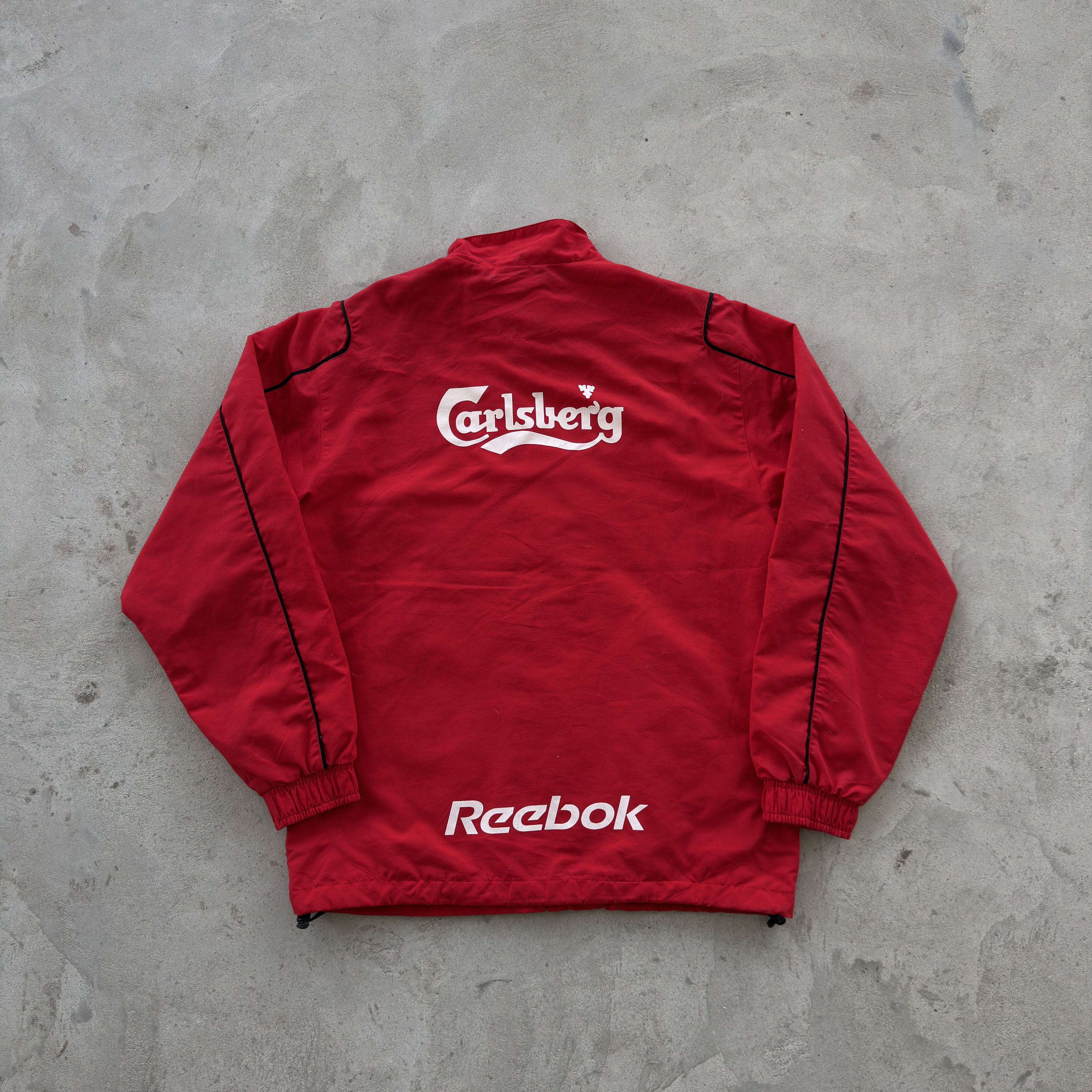 Reebok Vintage Reebok Liverpool FC Track Jacket Red Full Zip Size M Size US M / EU 48-50 / 2 - 2 Thumbnail