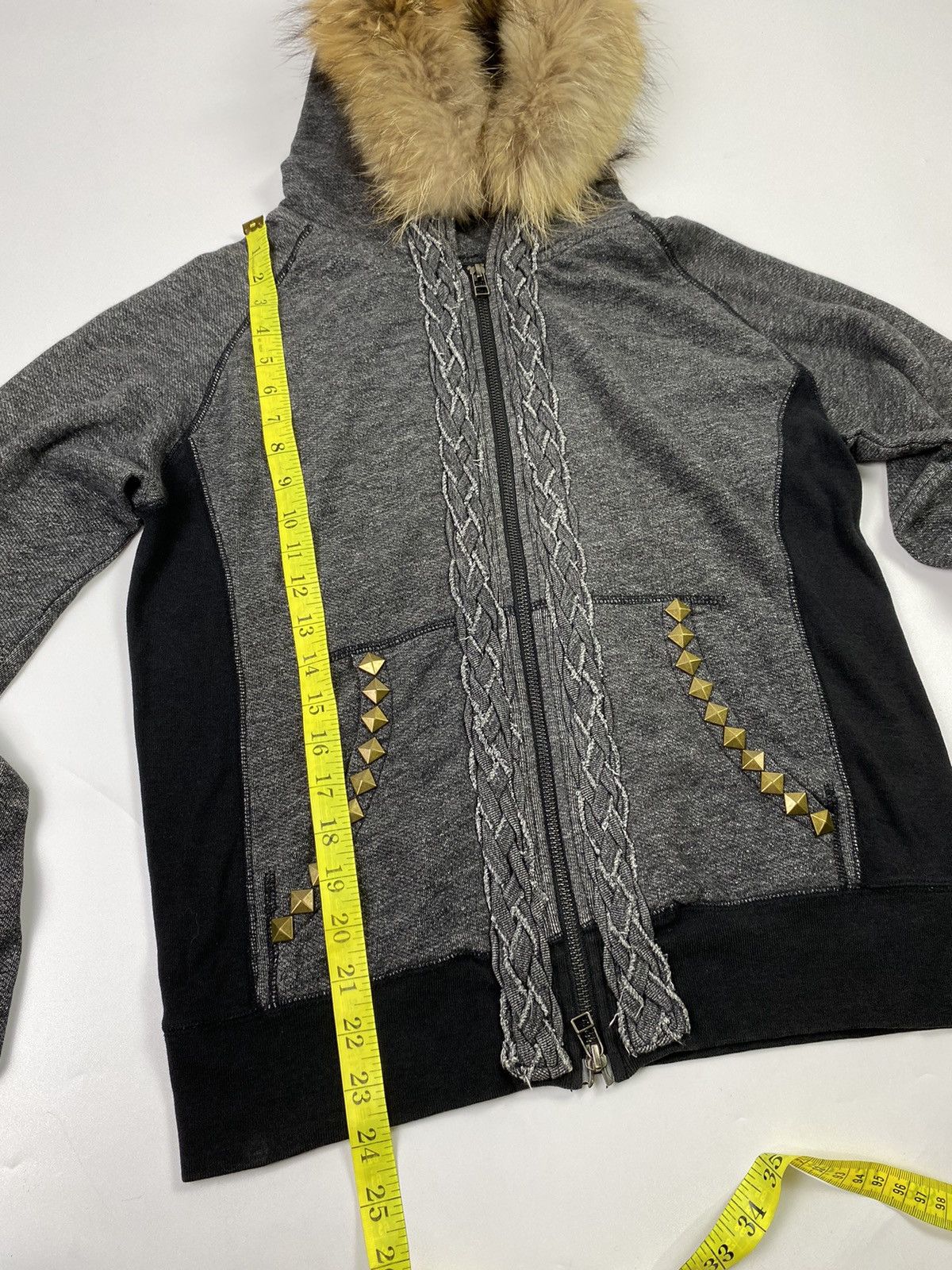 If Six Was Nine × Japanese Brand × Le Grande Bleu (L.G.B.) Fur hoodie studded japan ifsix lgb style Size US M / EU 48-50 / 2 - 10 Thumbnail