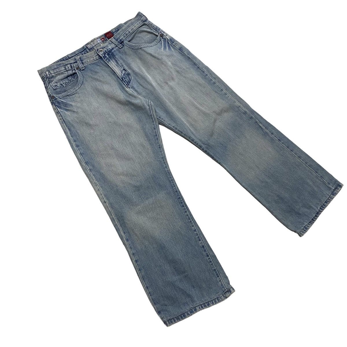 Quiksilver VINTAGE Y2K QUIKSILVER BAGGY DENIM PANT Size US 36 / EU 52 - 3 Thumbnail