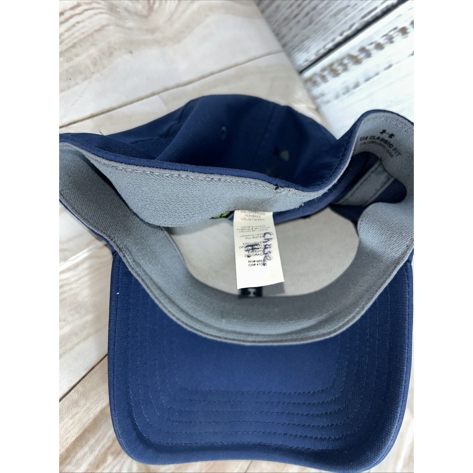 Under Armour Under Armour Golf Cap Large Blue Classic Fit Water-Repellant Size ONE SIZE - 8 Thumbnail
