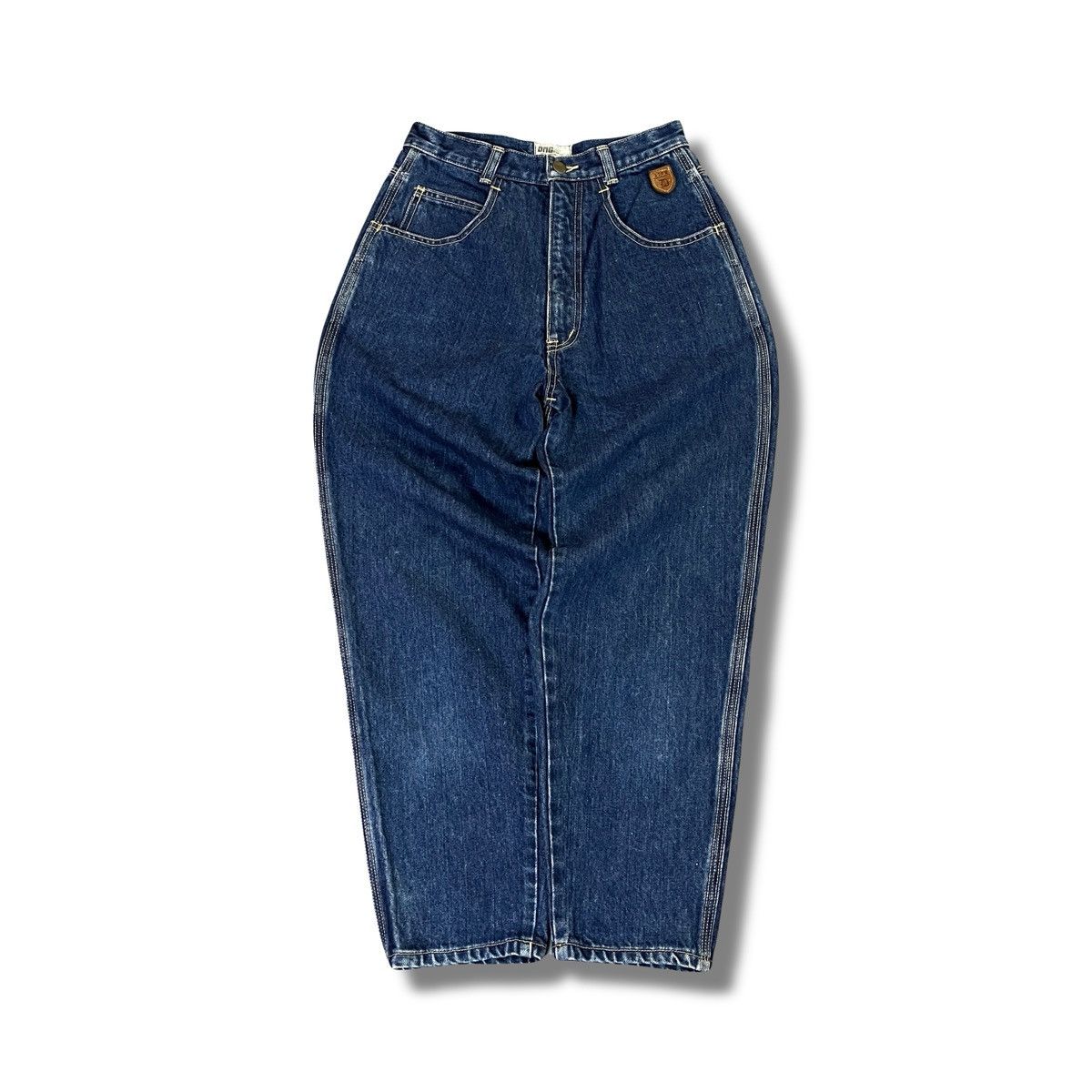 Japanese Brand 2000s D.M.G Japan Denim High Waisted Straight Indigo Archive Size US 26 / EU 42 - 1 Thumbnail