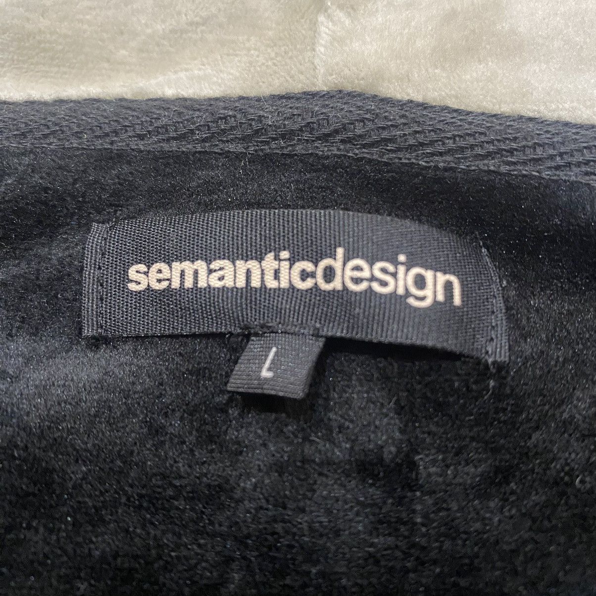 semanticdesign 2000s Semantic Design Velvet Zip Up Hoodie Size US L / EU 52-54 / 3 - 10 Thumbnail