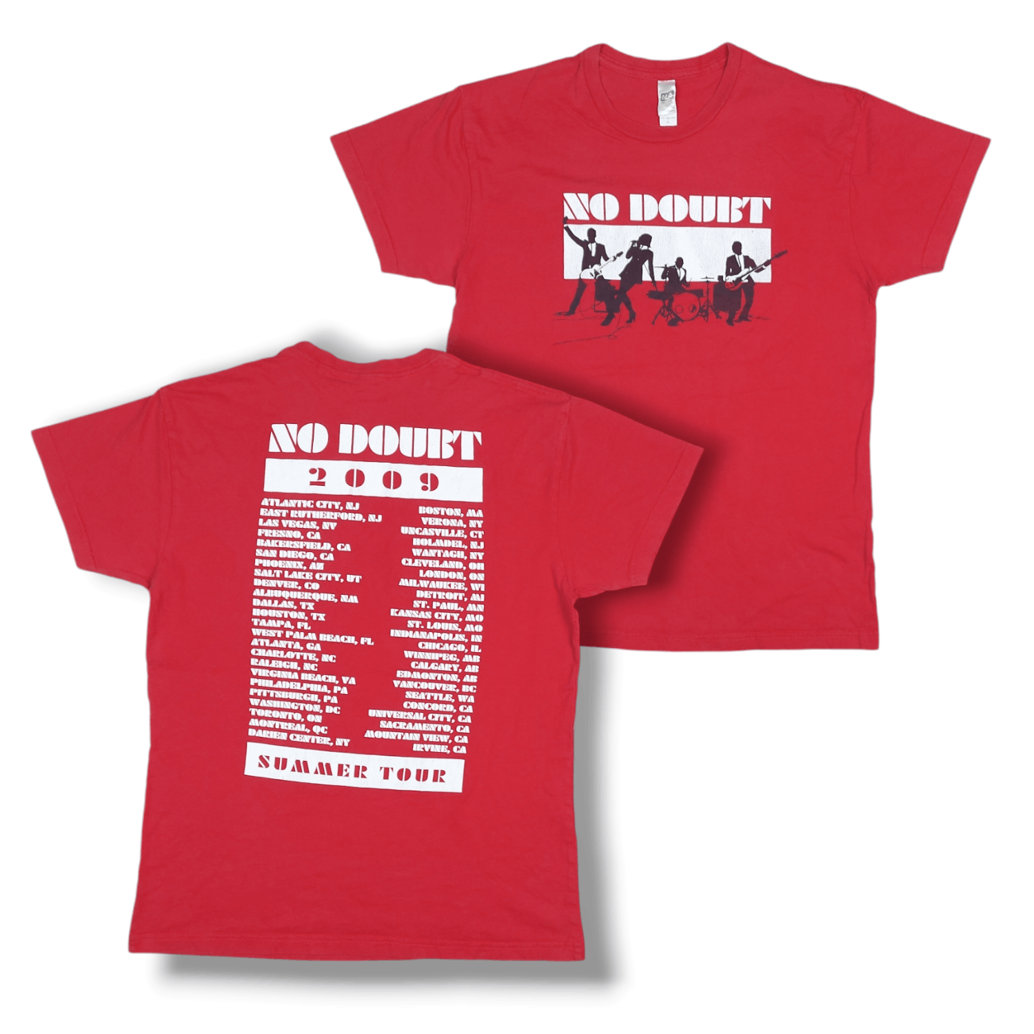 Band Tees No Doubt Band 2009 Summer Tour Merch Double-Sided TEE Size US M / EU 48-50 / 2 - 1 Thumbnail
