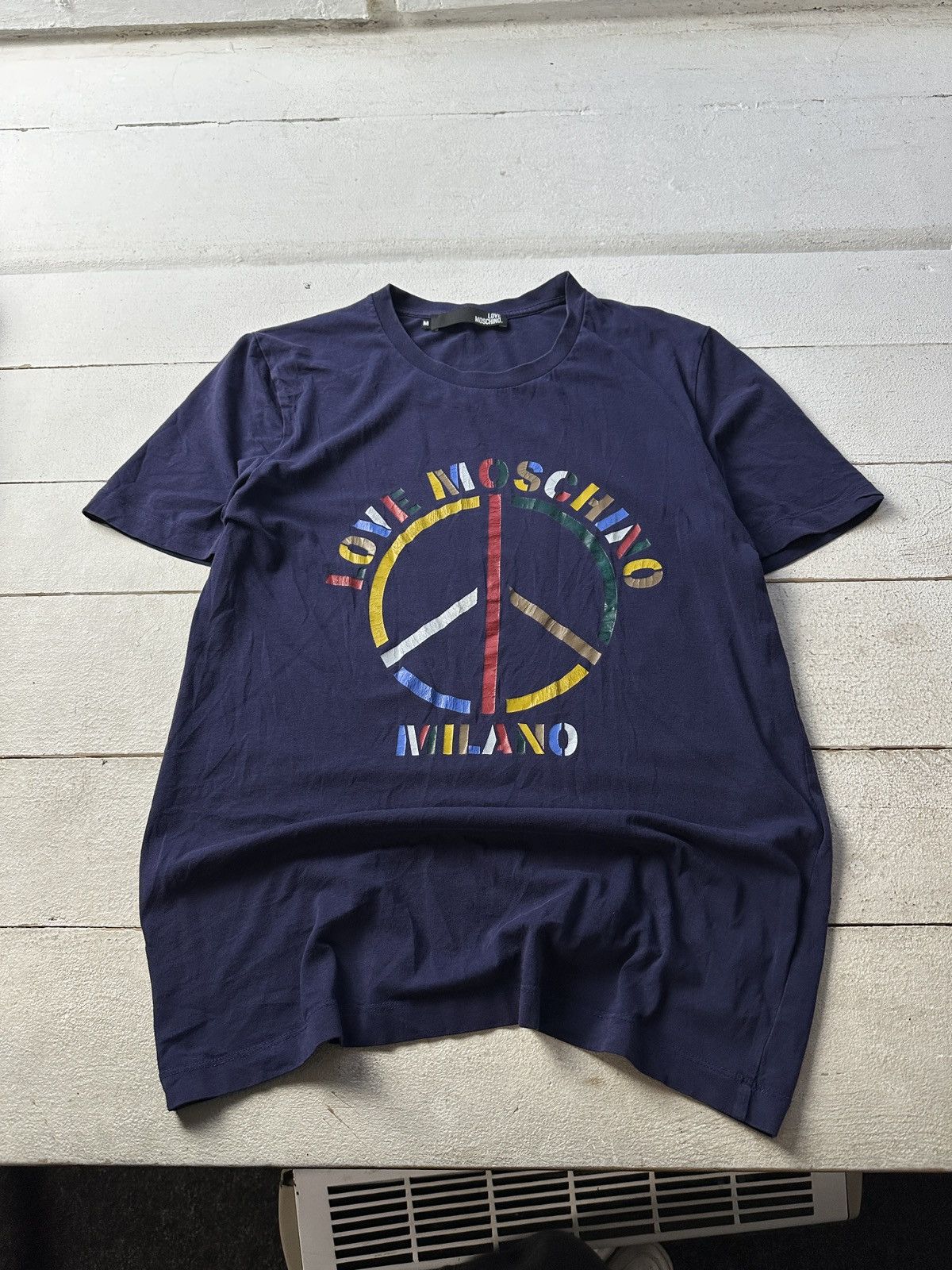Moschino 🚨 RARE MOSCHINO BIG LOGO LOVE LUXURY MILANO Size US M / EU 48-50 / 2 - 1 Thumbnail