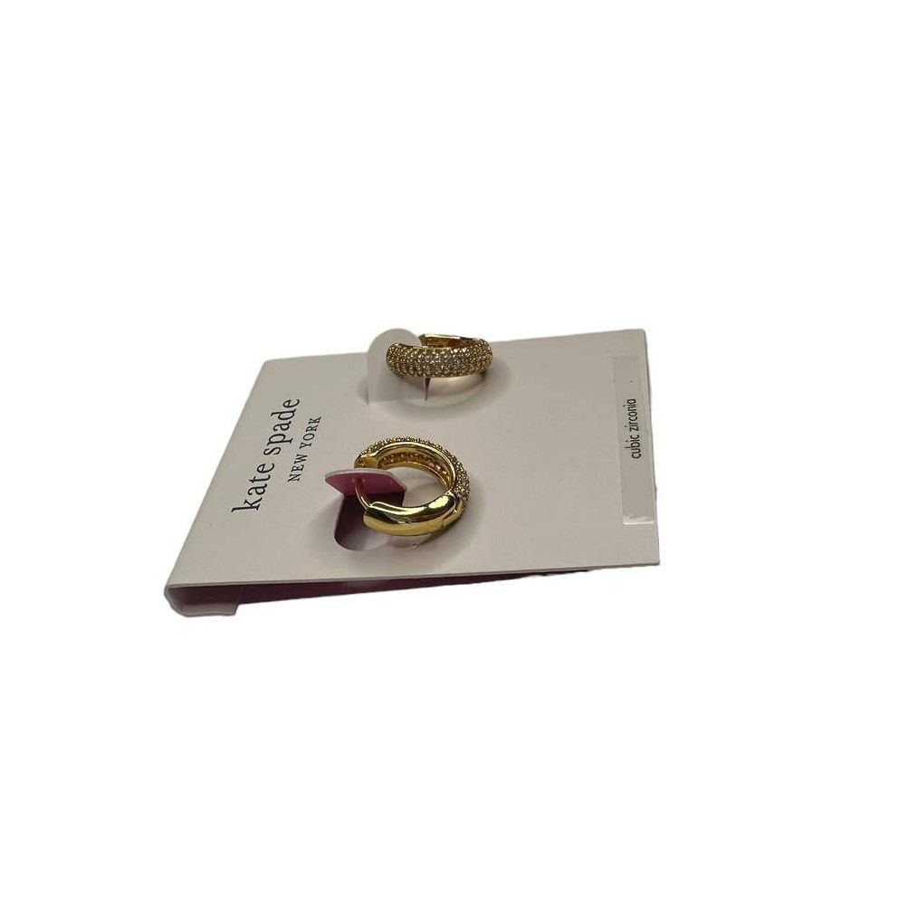 Kate Spade Kate Spade Cubic Zirconia Pink Pave Mini Huggies Earrings Size ONE SIZE - 6 Thumbnail