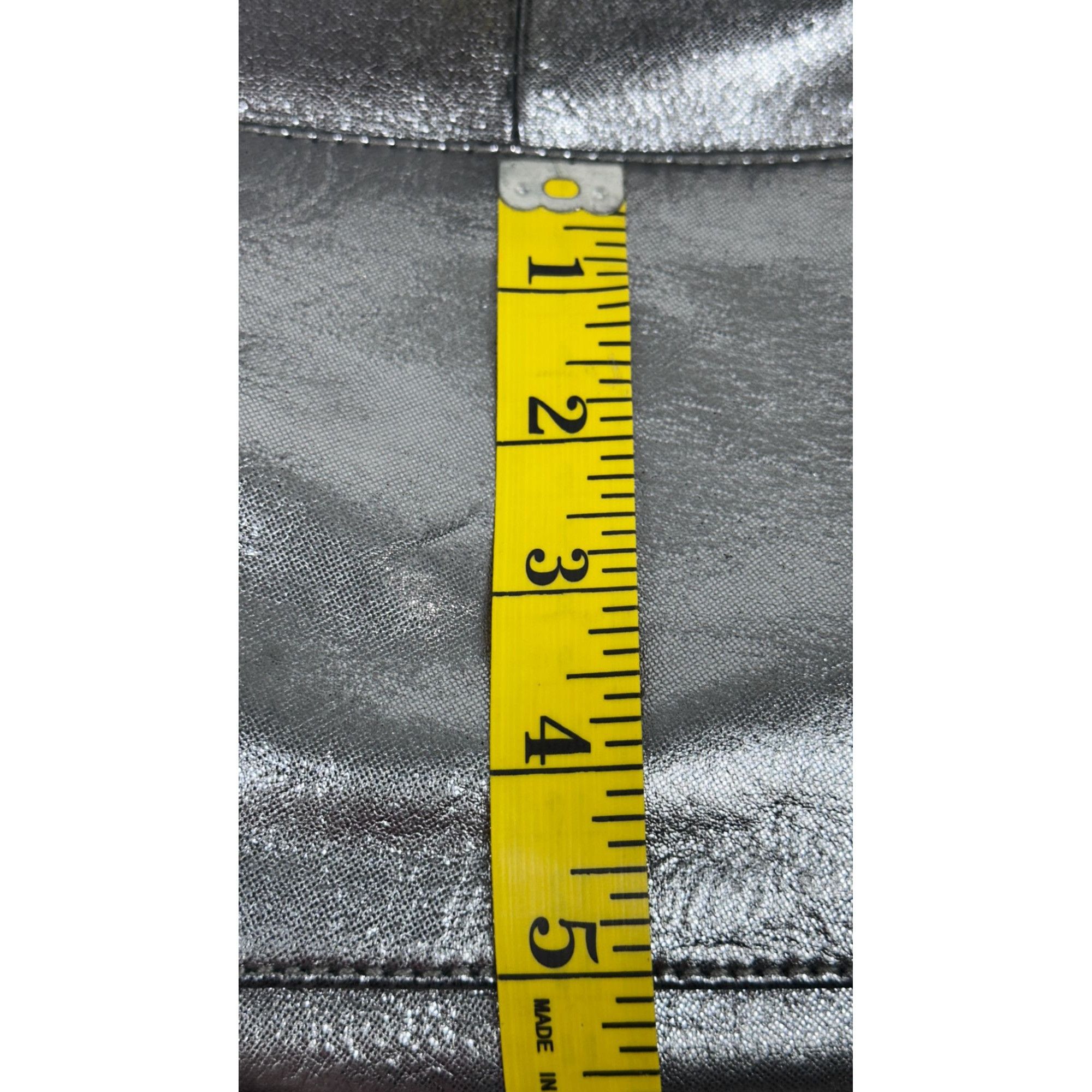 Kenneth Cole Kenneth Cole New York Metallic Silver Leather Shoulder Bag M Size ONE SIZE - 12 Thumbnail