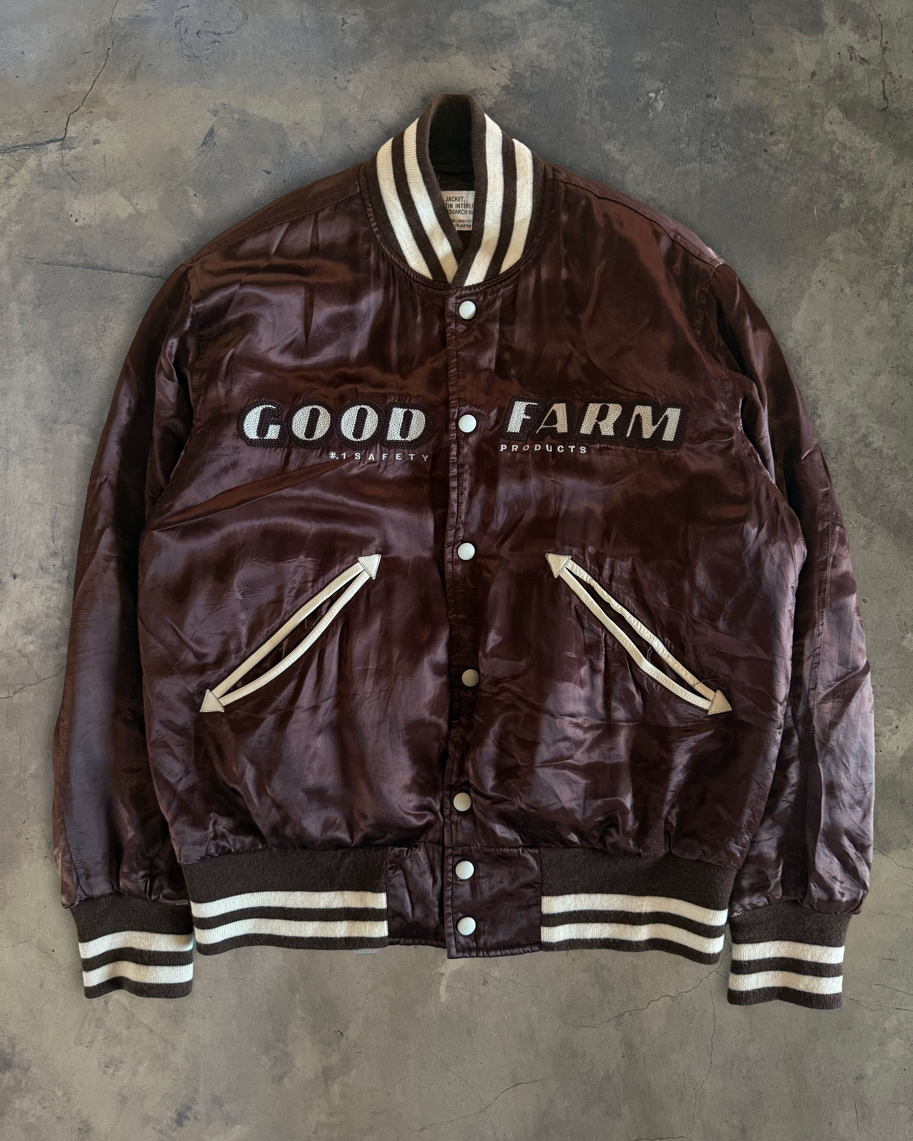General Research GENERAL RESEARCH FW2001 RAYON SATIN BASEBALL JACKET Size US M / EU 48-50 / 2 - 1 Thumbnail