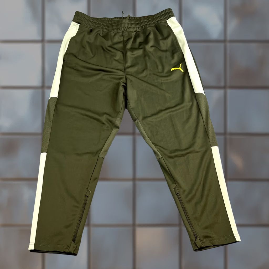 Puma PUMA Mens Tracksuit Bottoms Sweat Joggers Green XL Drycell Woven Trousers Pockets Regular Comfortable Casual Gym & Training Mens Size 46R - 1 Thumbnail