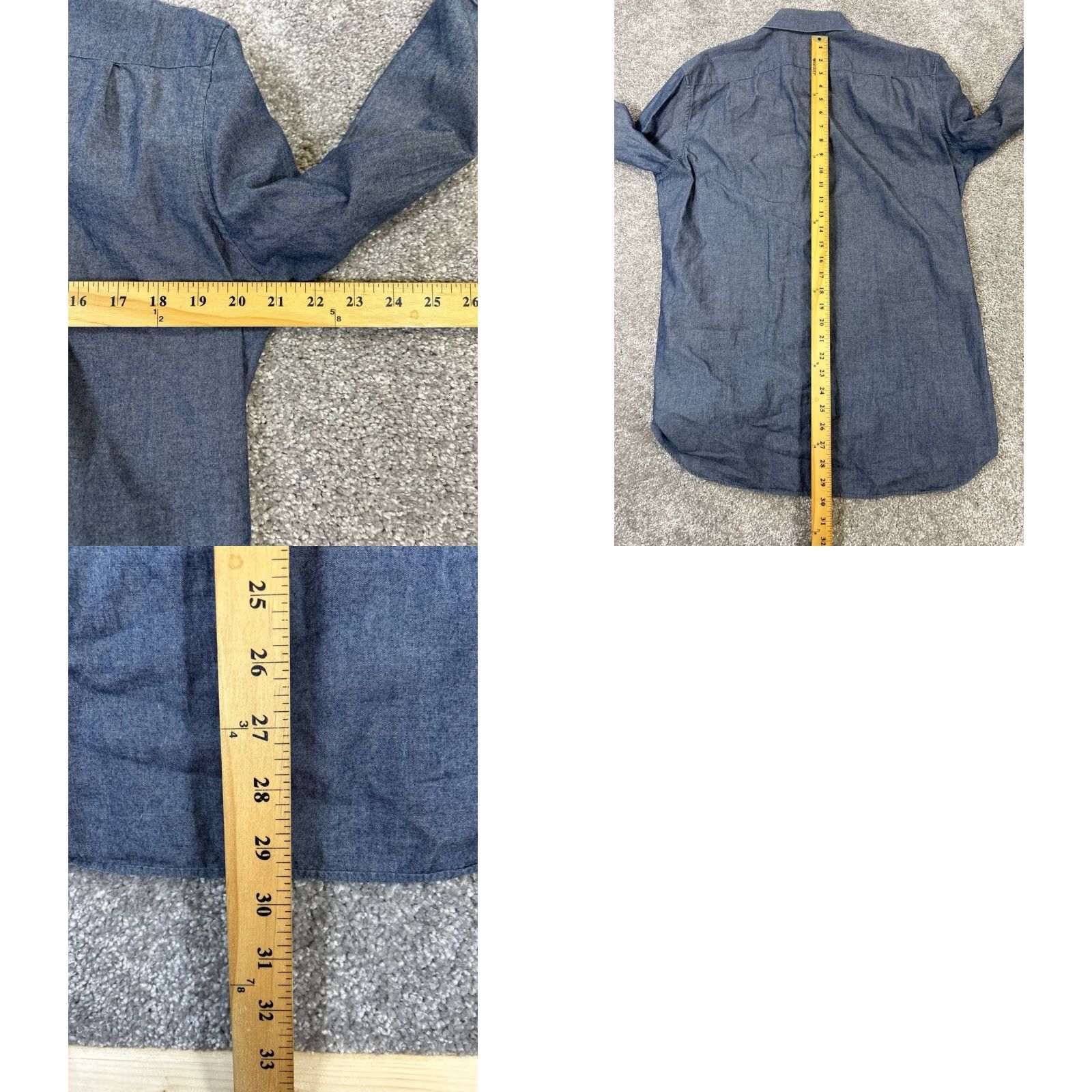 Bonobos Bonobos Shirt Mens 16 Blue Cotton Button Up Casual Slim Regular Button Up Shirt Bonobos Mens Blue Cotton 16 Size US L / EU 52-54 / 3 - 8 Thumbnail