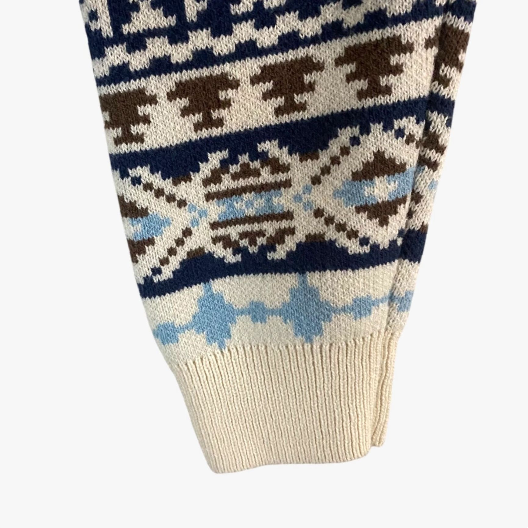 Lucky Brand Lucky Brand Aztec Sweater Cardigan Women's M Multicolor Knit Open Pockets Geometric Bohemian Classic Tribal Long-Sleeve Size M / US 6-8 / IT 42-44 - 7 Thumbnail